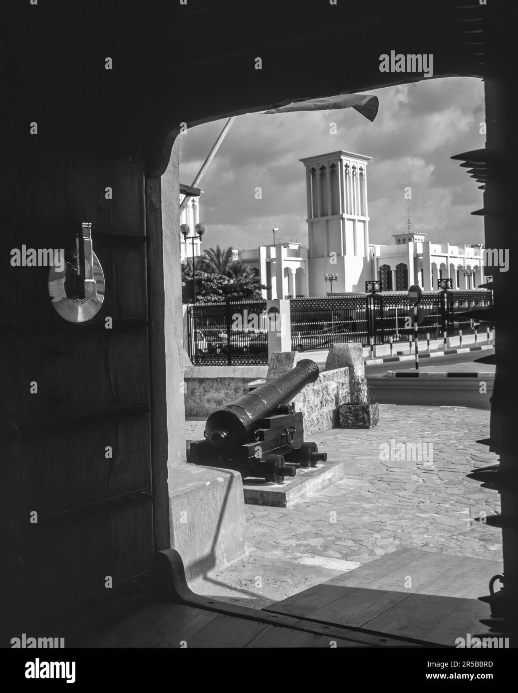 L'immagine e' della Fortezza di Dubai al Fahidi meglio conosciuta come Museo di Dubai Foto Stock