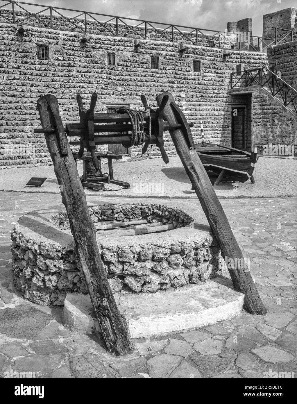 L'immagine e' della Fortezza di Dubai al Fahidi meglio conosciuta come Museo di Dubai Foto Stock