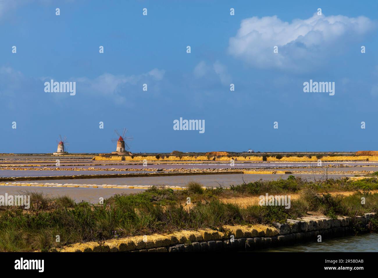 Saline di Trapani e Paceco Saline di Trapani e Paceco è una riserva naturale italiana situata in provincia di Trapani tra i comuni di Trapani Foto Stock Saline di Trapani e Paceco Saline di Trapani e Paceco è una riserva naturale italiana situata in provincia di Trapani tra i comuni di Trapani Foto Stock