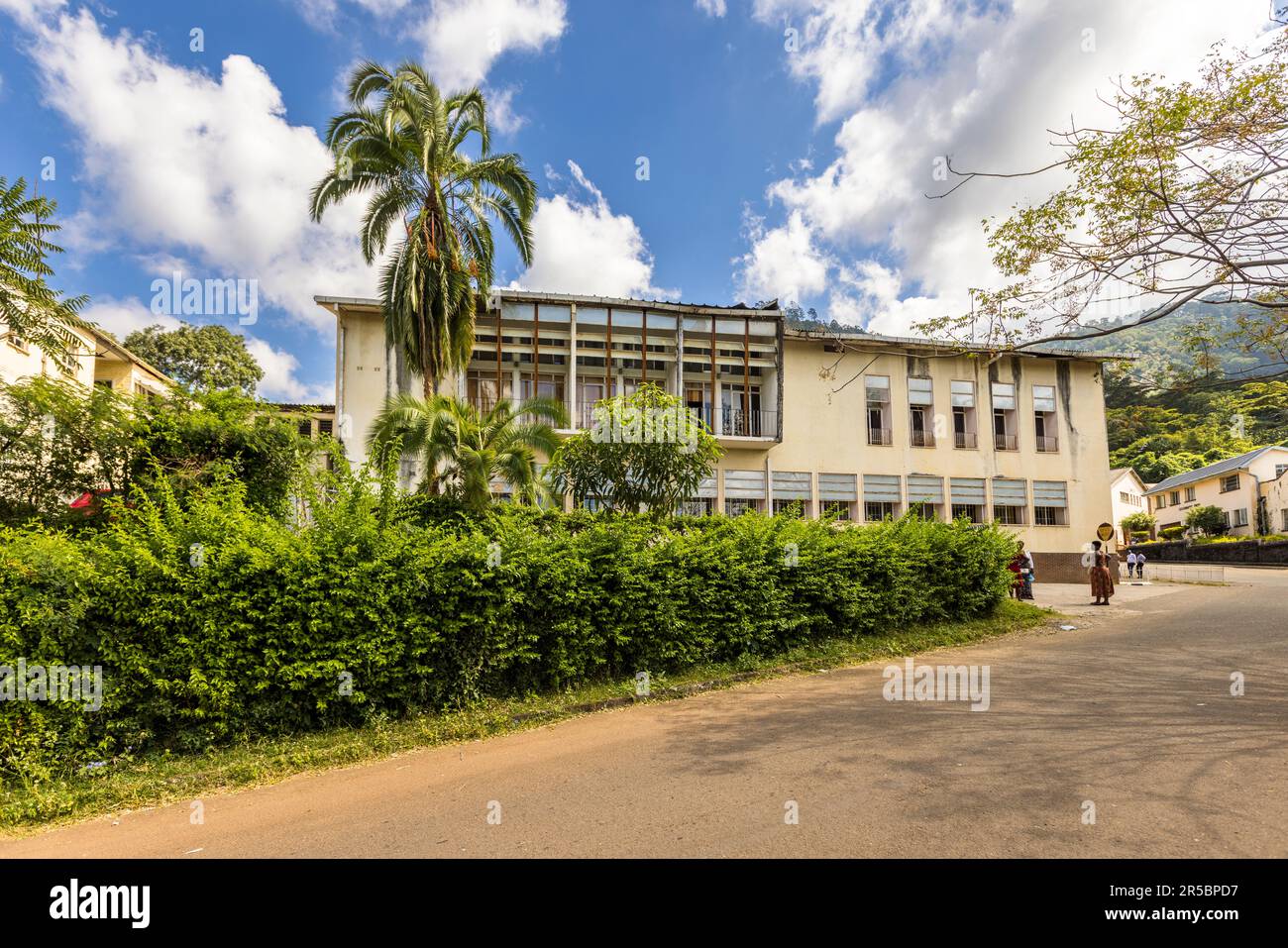 Edifici coloniali a Zomba, Malawi Foto Stock