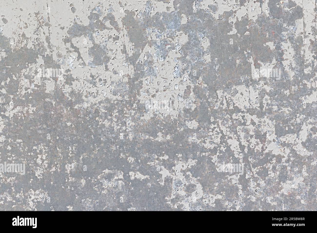 Struttura superficiale di un pannello in metallo zincato con vernice sfaldante Foto Stock