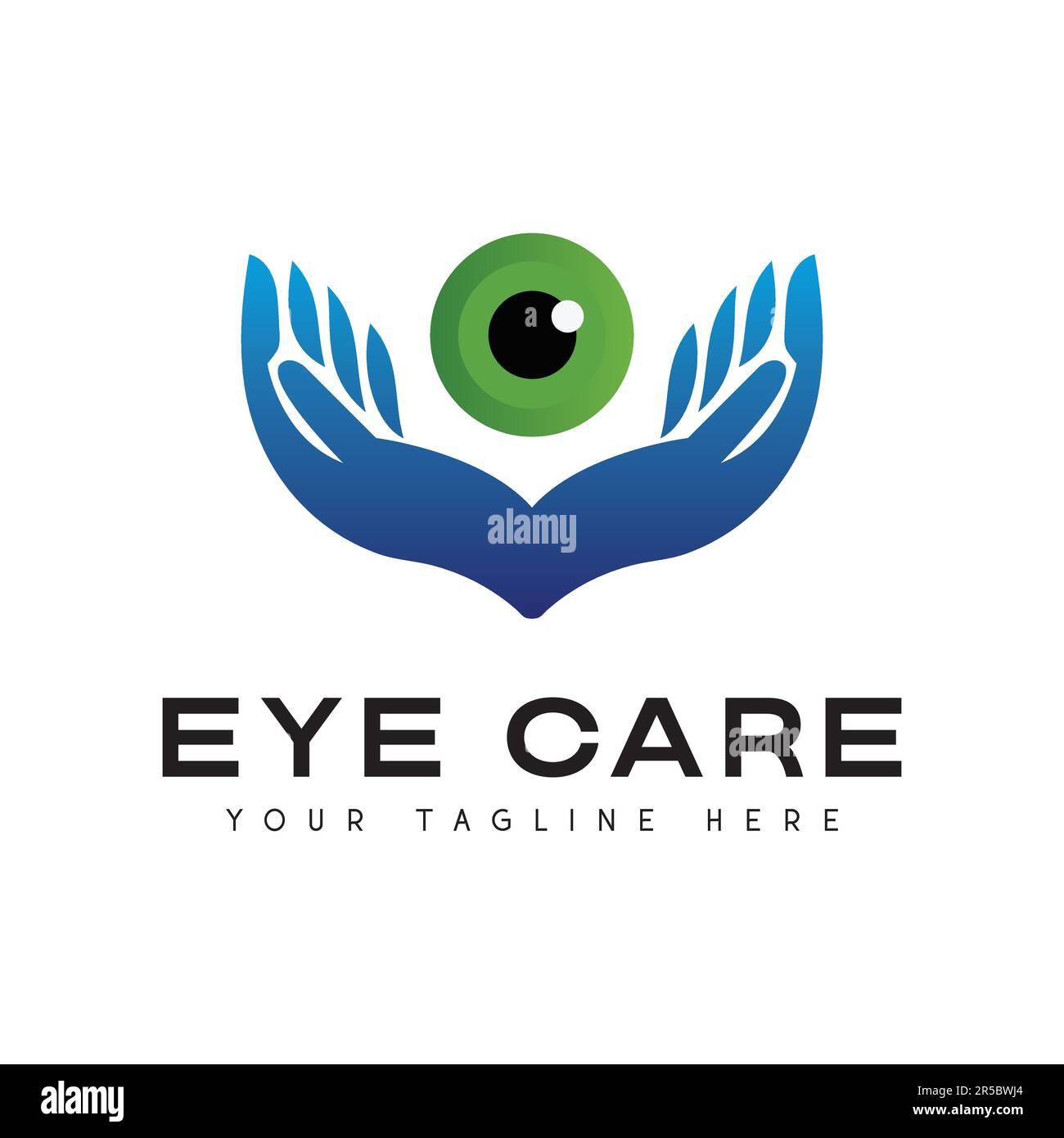 Logo Eye Care Design Logo Eye Clinic logotipo Illustrazione Vettoriale