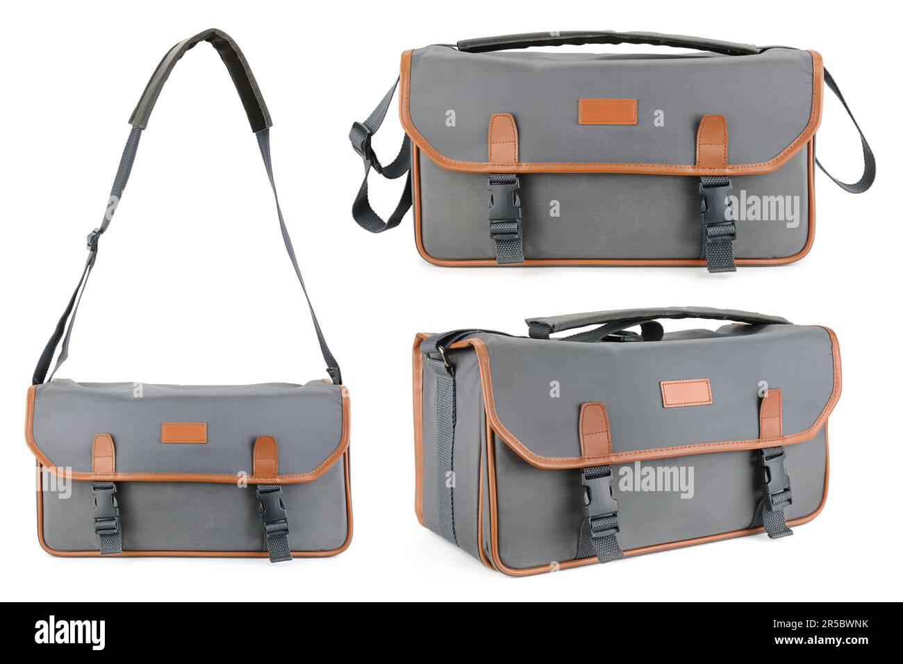 Custodia per fotocamera isolata su sfondo bianco Foto Stock