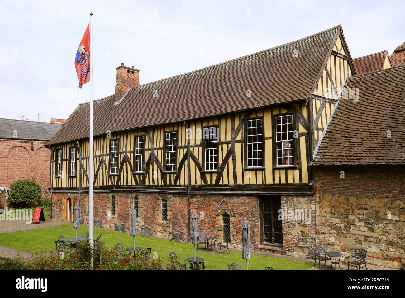 Merchant Adventurers' Hall, Fossgate, York, North Yorkshire, Inghilterra, Gran Bretagna, Regno Unito, Regno Unito, Europa Foto Stock
