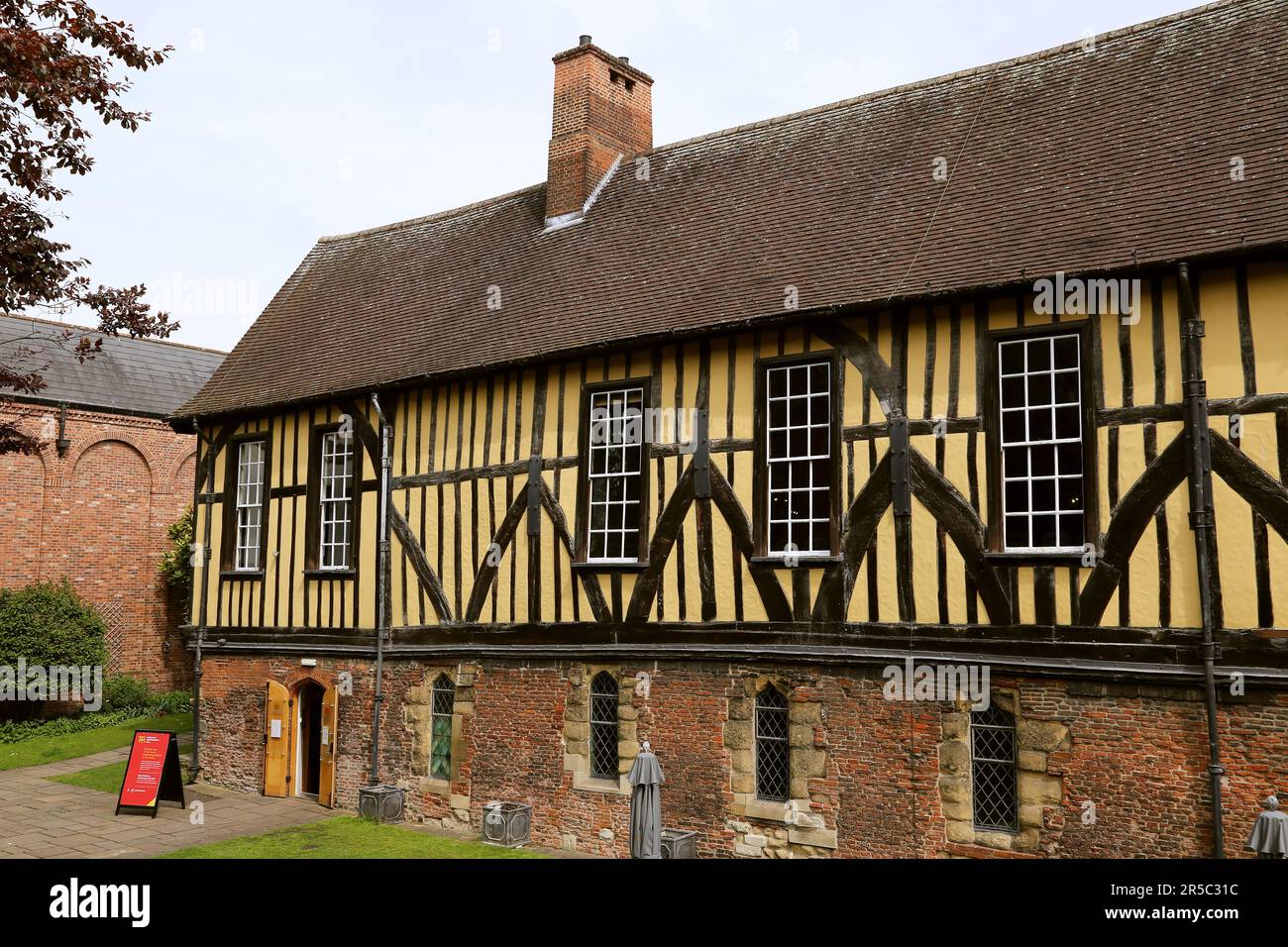 Merchant Adventurers' Hall, Fossgate, York, North Yorkshire, Inghilterra, Gran Bretagna, Regno Unito, Regno Unito, Europa Foto Stock