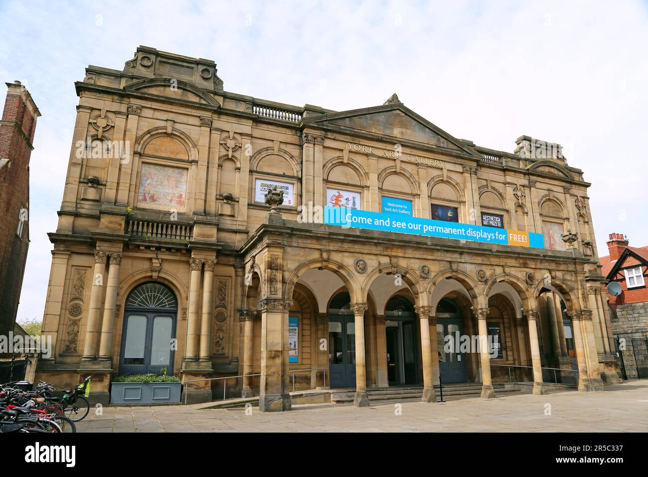 York Art Gallery, Exhibition Square, Saint Leonard's Place, York, North Yorkshire, Inghilterra, Gran Bretagna, Regno Unito, Regno Unito, Europa Foto Stock