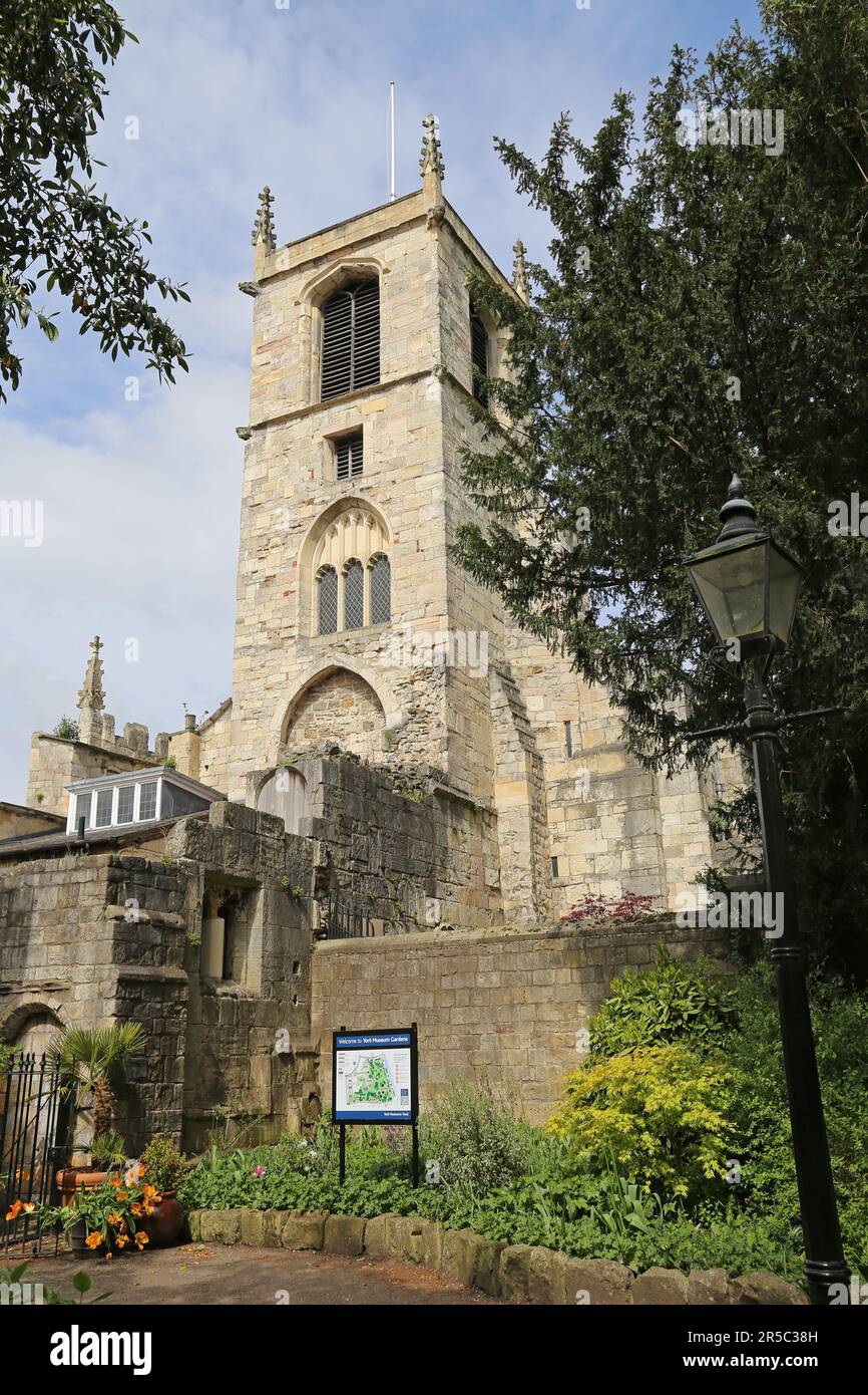 Chiesa Anglicana di Saint Olave, Marygate, York, North Yorkshire, Inghilterra, Gran Bretagna, Regno Unito, Regno Unito, Europa Foto Stock
