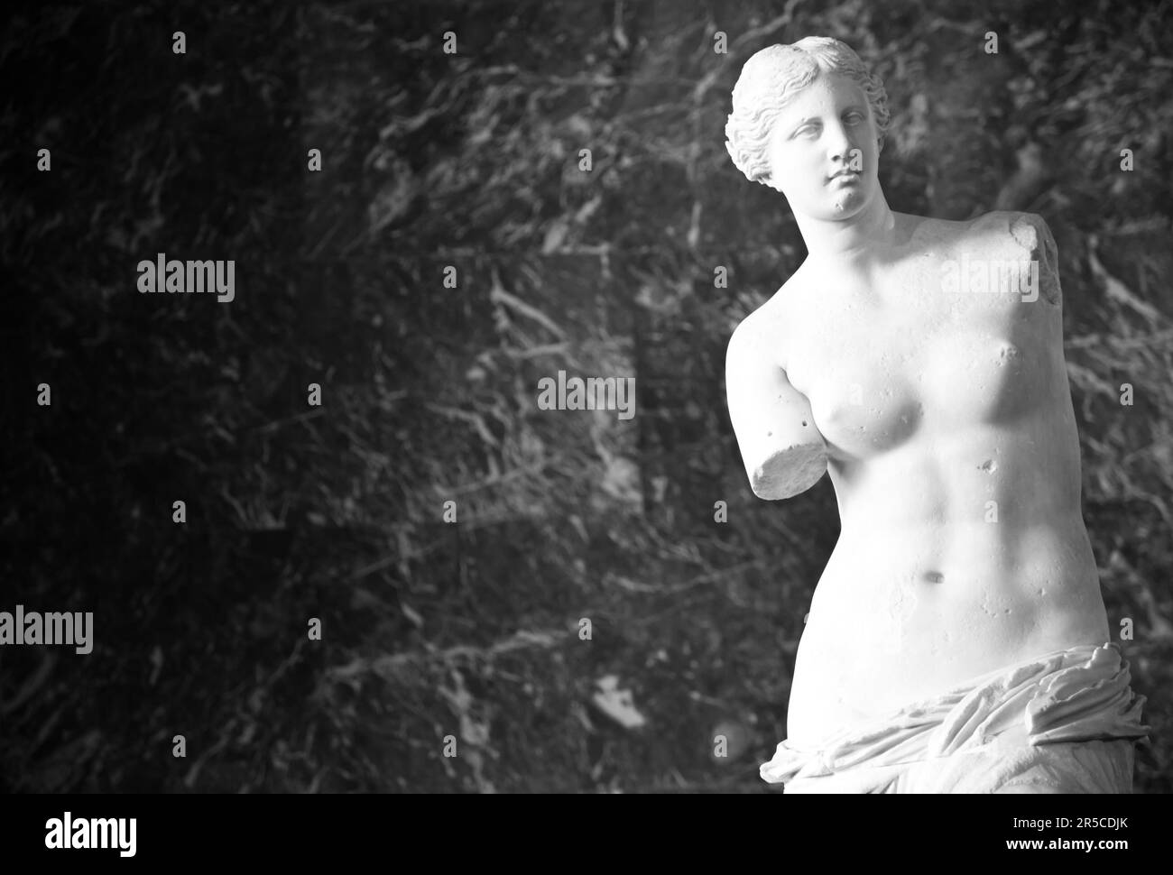 Statua della dea greca Afrodite, scoperta sull'isola di Melos Foto Stock