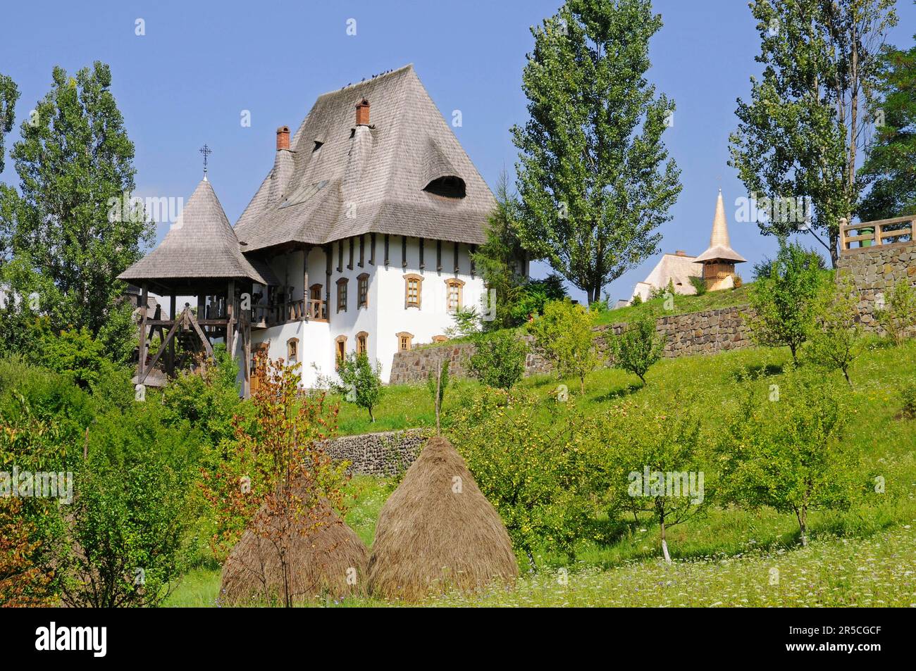 Barsana, Monastero, Maramures, Romania Foto Stock