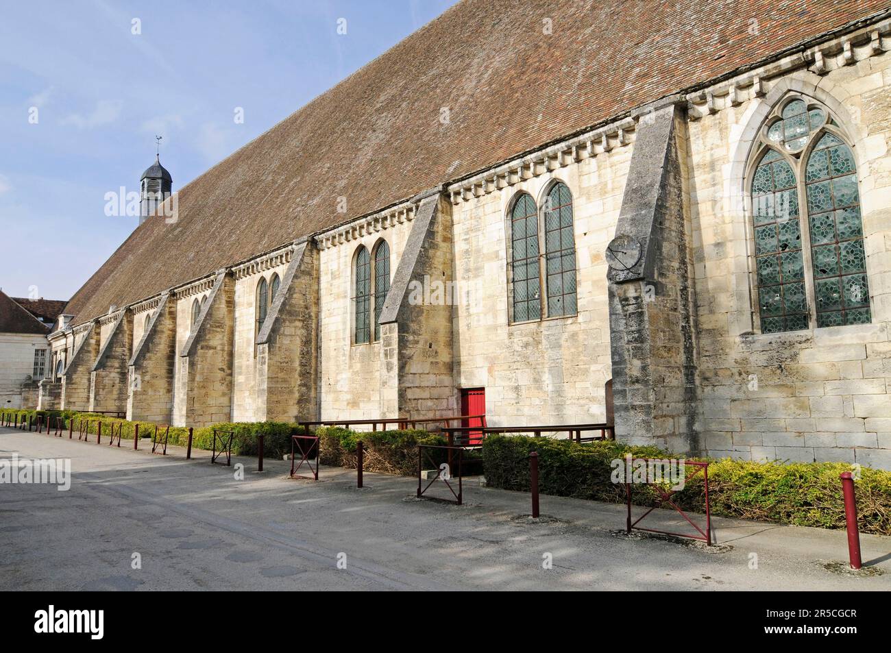 Hotel Dieu, ex ospedale, museo, Tonnerre, dipartimento Yonne, Auxerre, Borgogna, Francia, Hopital Notre-Dame des Fontenilles, Borgogna Foto Stock