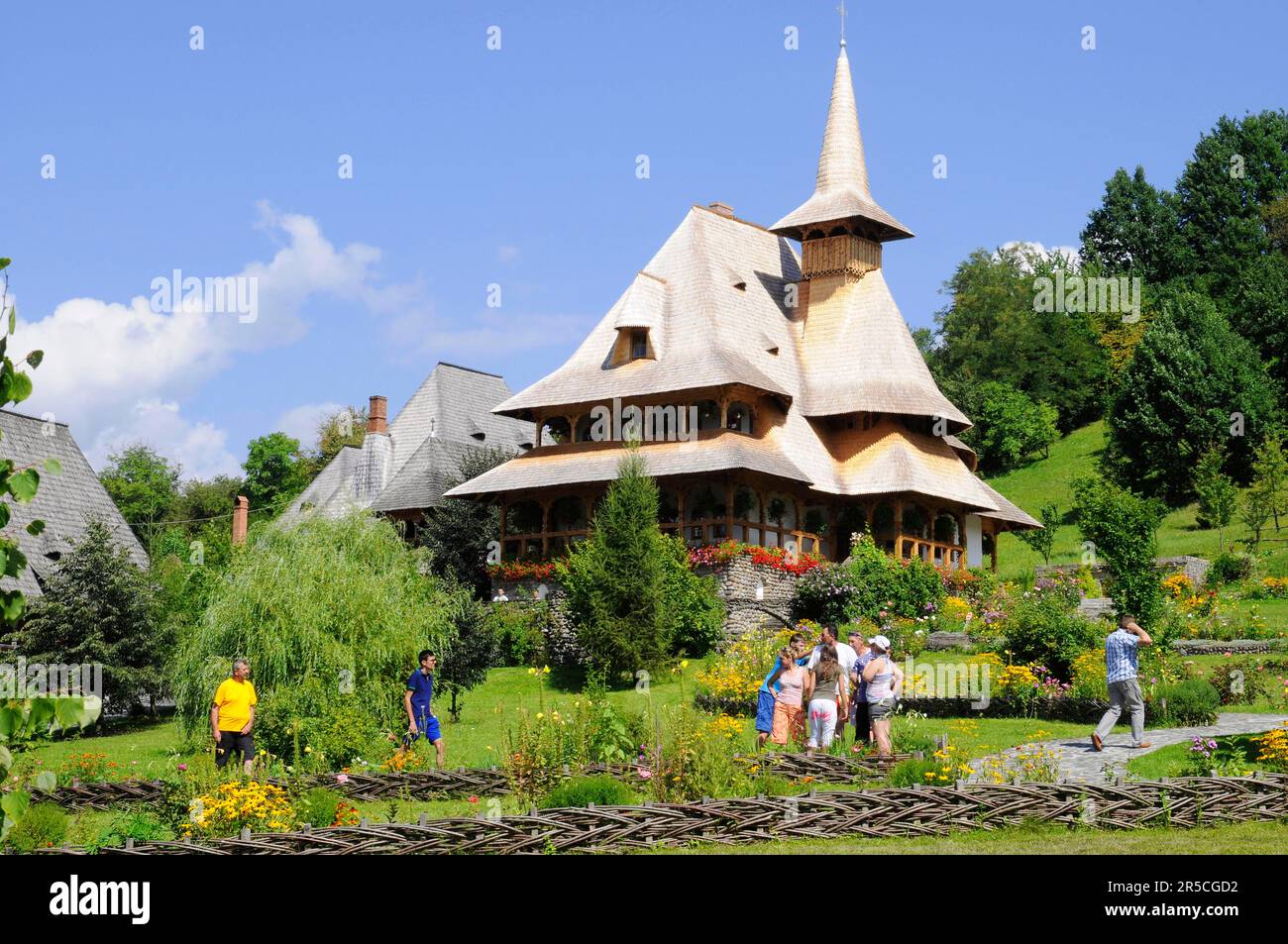 Monastero di Barsana, Maramures, Romania Foto Stock