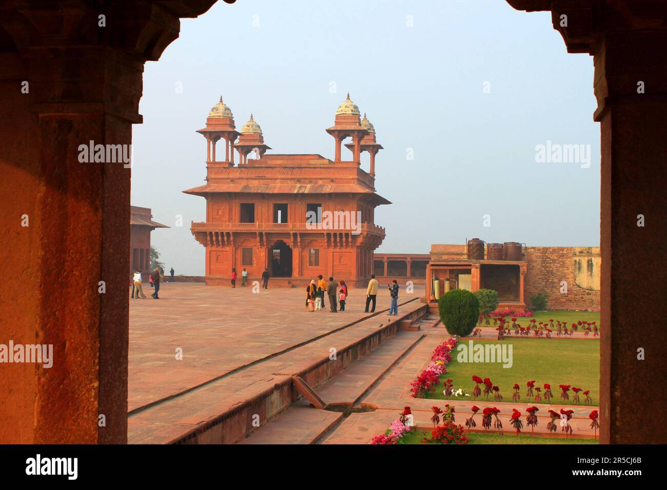 Diwan-i-khas, Fatehpur Sikri, Distretto di Agra, Sala di pubblico privata, India Foto Stock