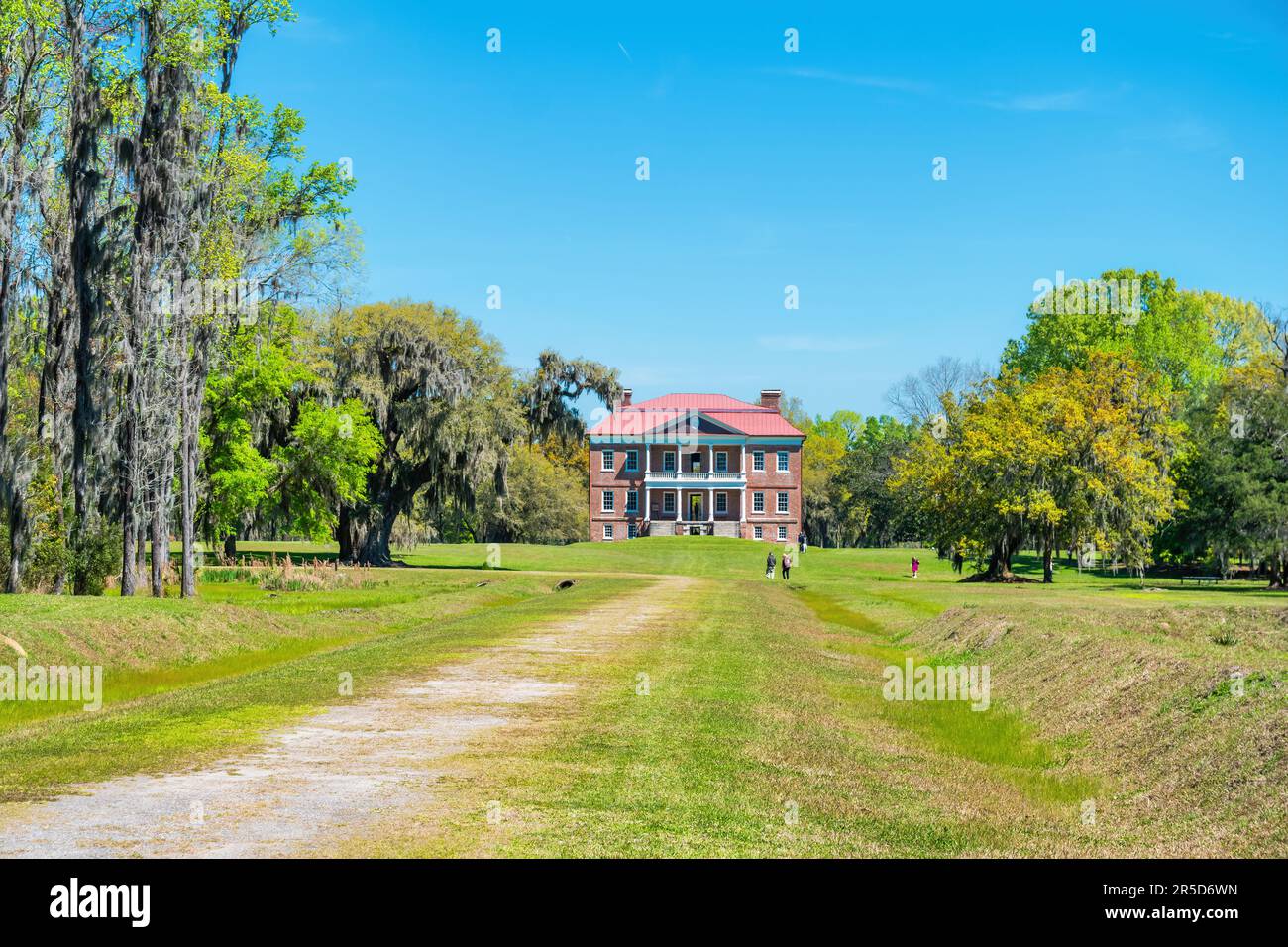 Drayton Hall Plantation, Charleston, South Carolina, USA. Foto Stock