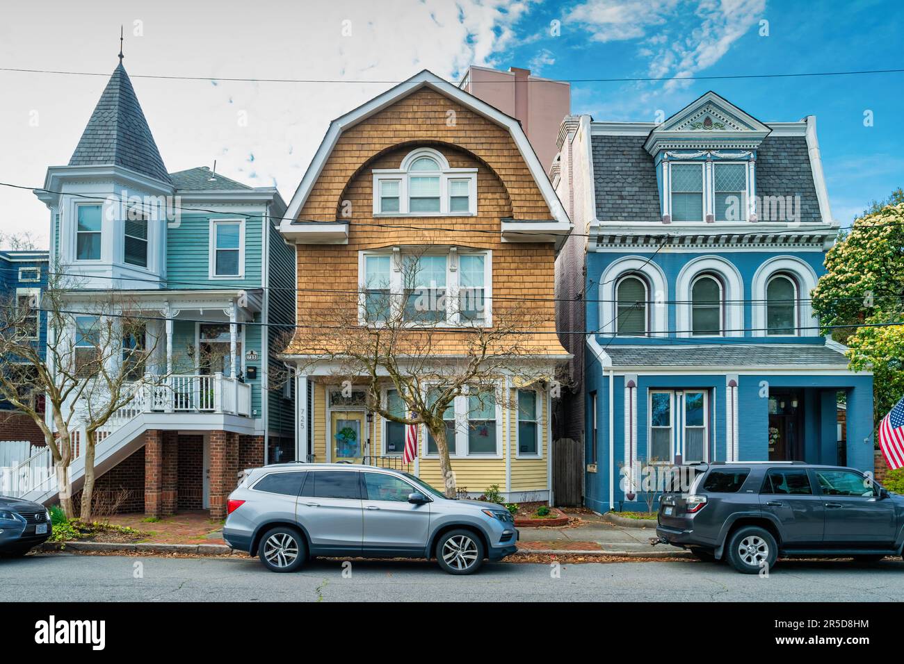 Case in Norfolk Virginia USA. Foto Stock