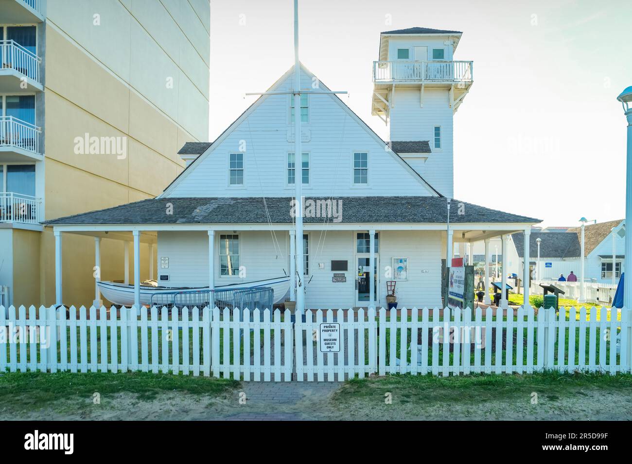 Surf and Rescue Museum sul fronte oceano a Virginia Beach, Virginia, USA Foto Stock