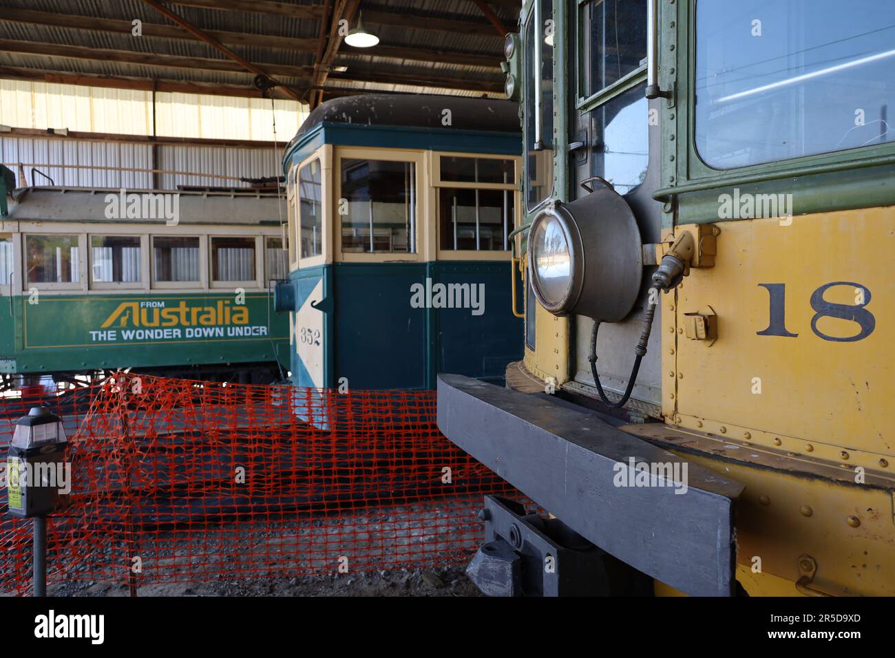 8-1-2021: Suisun California: Treni presso il Western Railway Museum Suisun California Foto Stock