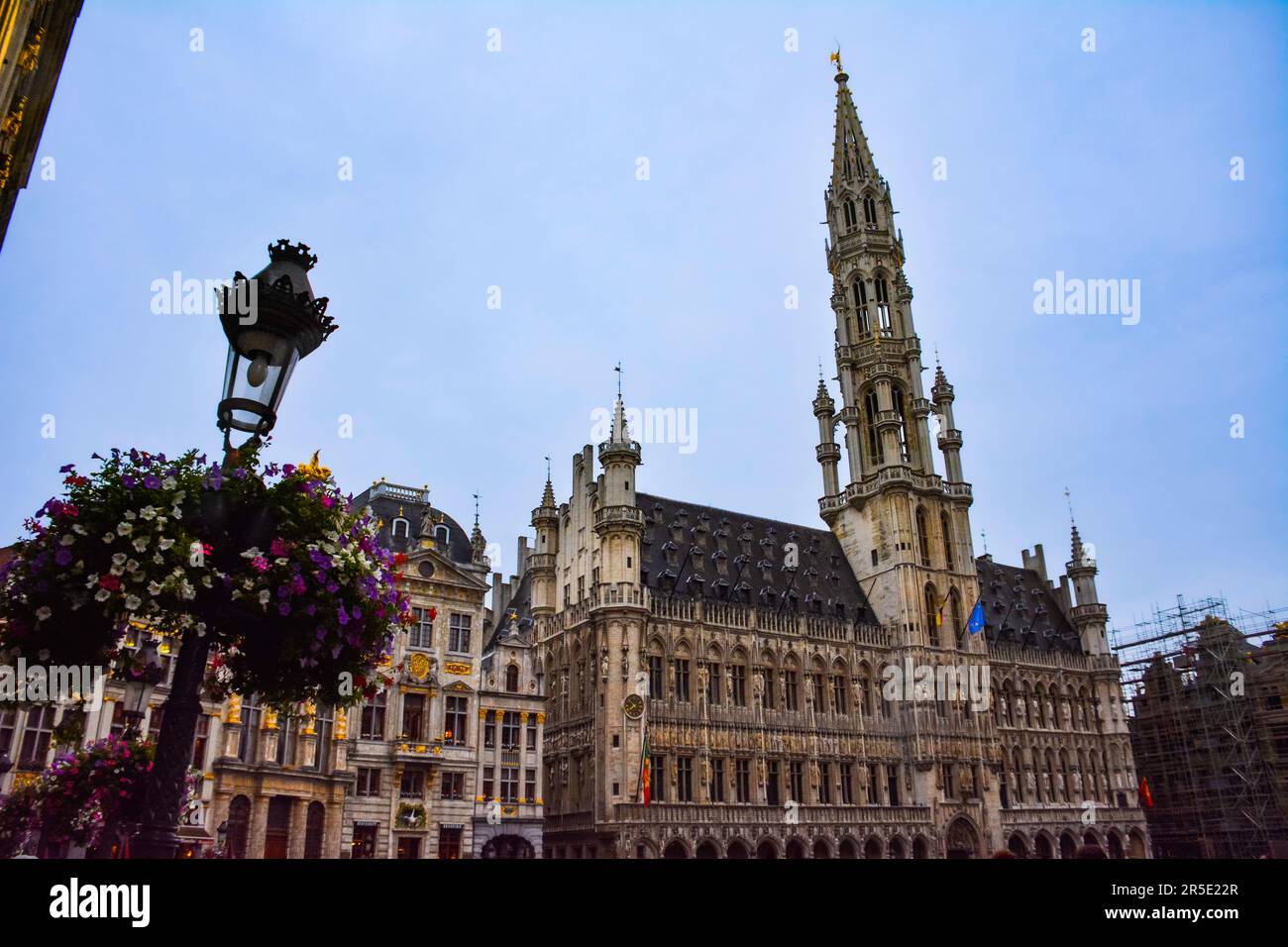 Municipio di Bruxelles nella Grand Place - Belgio Foto Stock