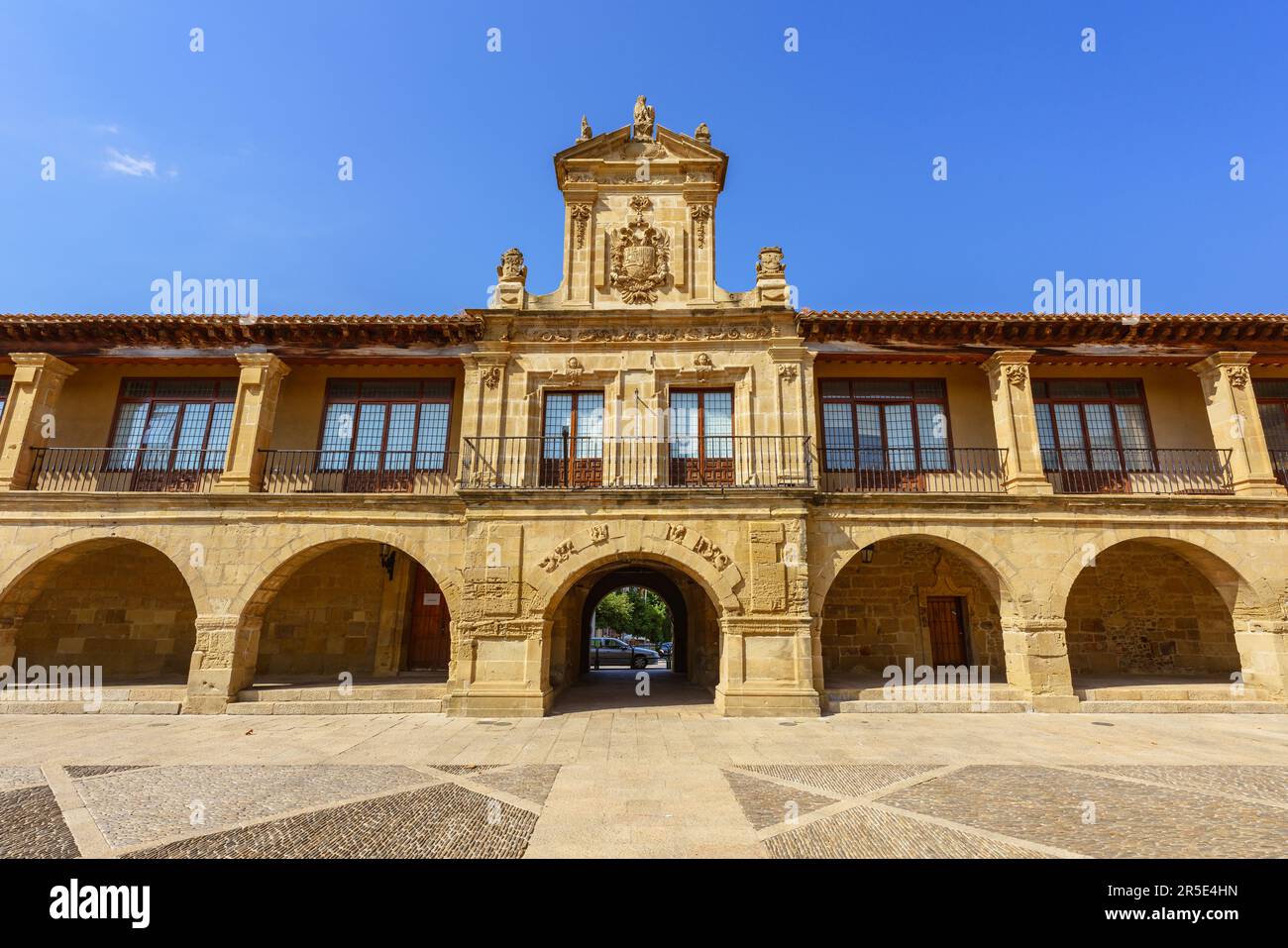 Santo Domingo de la Calzada, edificio del Municipio a la Rioja, Spagna Foto Stock