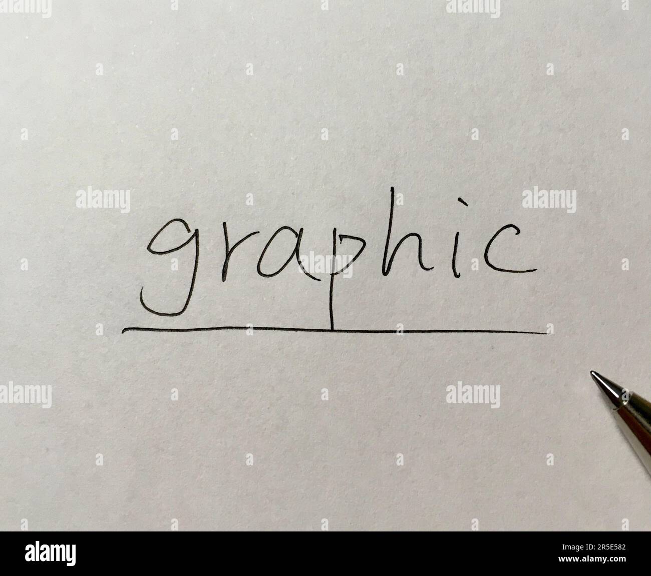 Concetto grafico su sfondo cartaceo Foto Stock