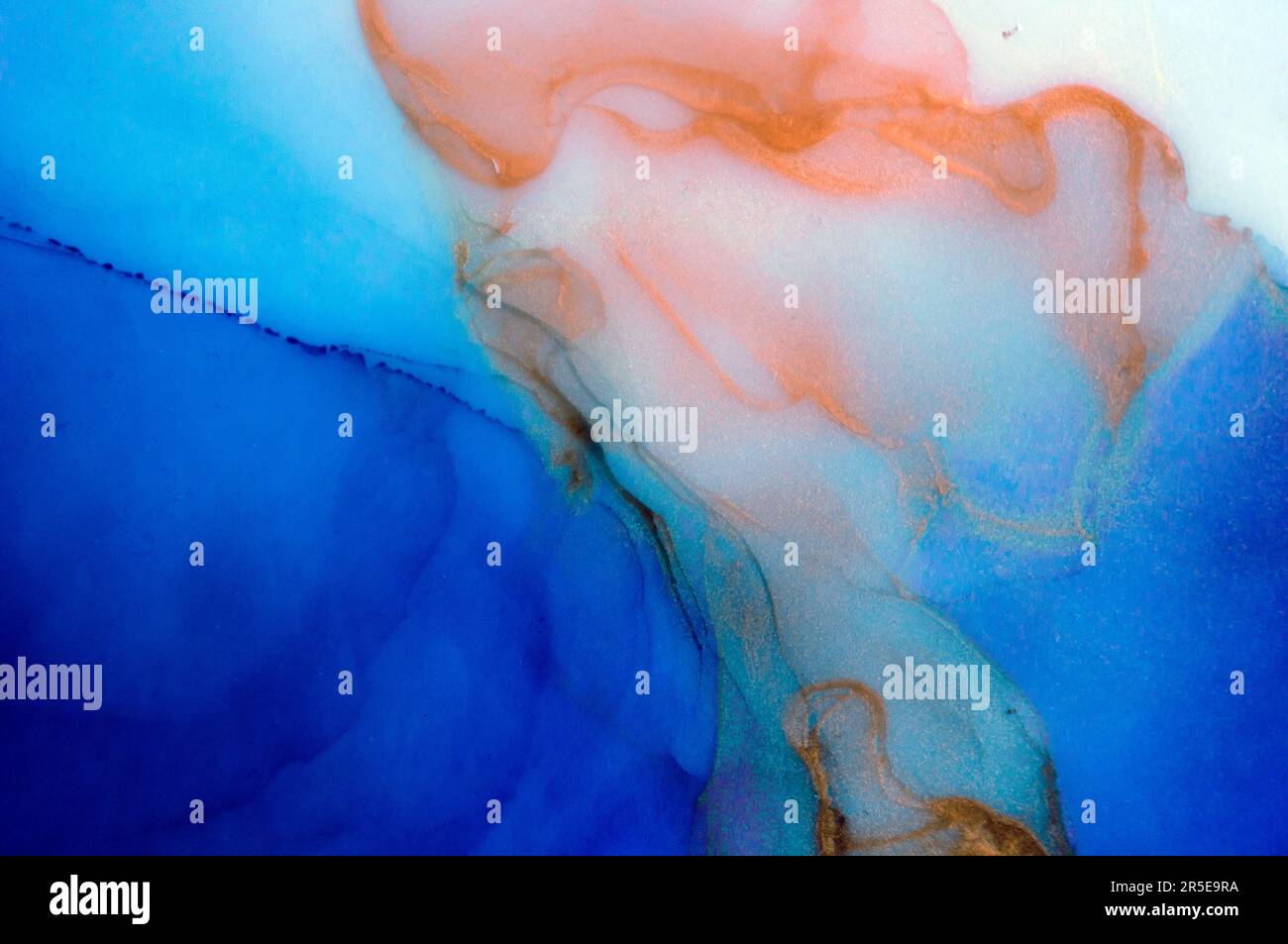 Marmo inchiostro arte astratta da squisito dipinto originale per sfondo astratto . La pittura è stata dipinta su carta di alta qualità per creare liscia Foto Stock