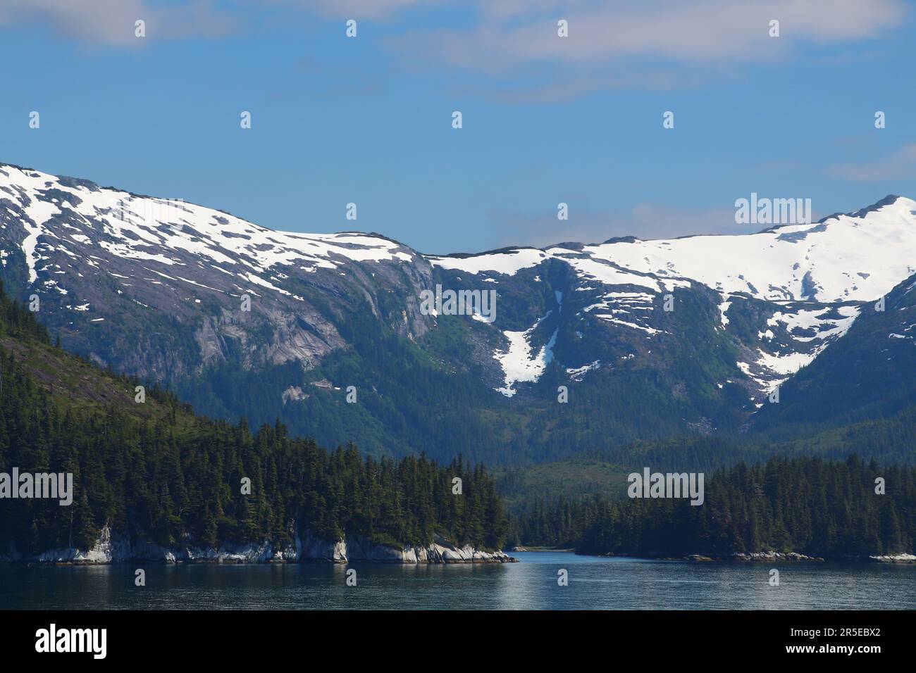 Alaska, paesaggio montano nel Golfo di Alaska-Stati Uniti Foto Stock