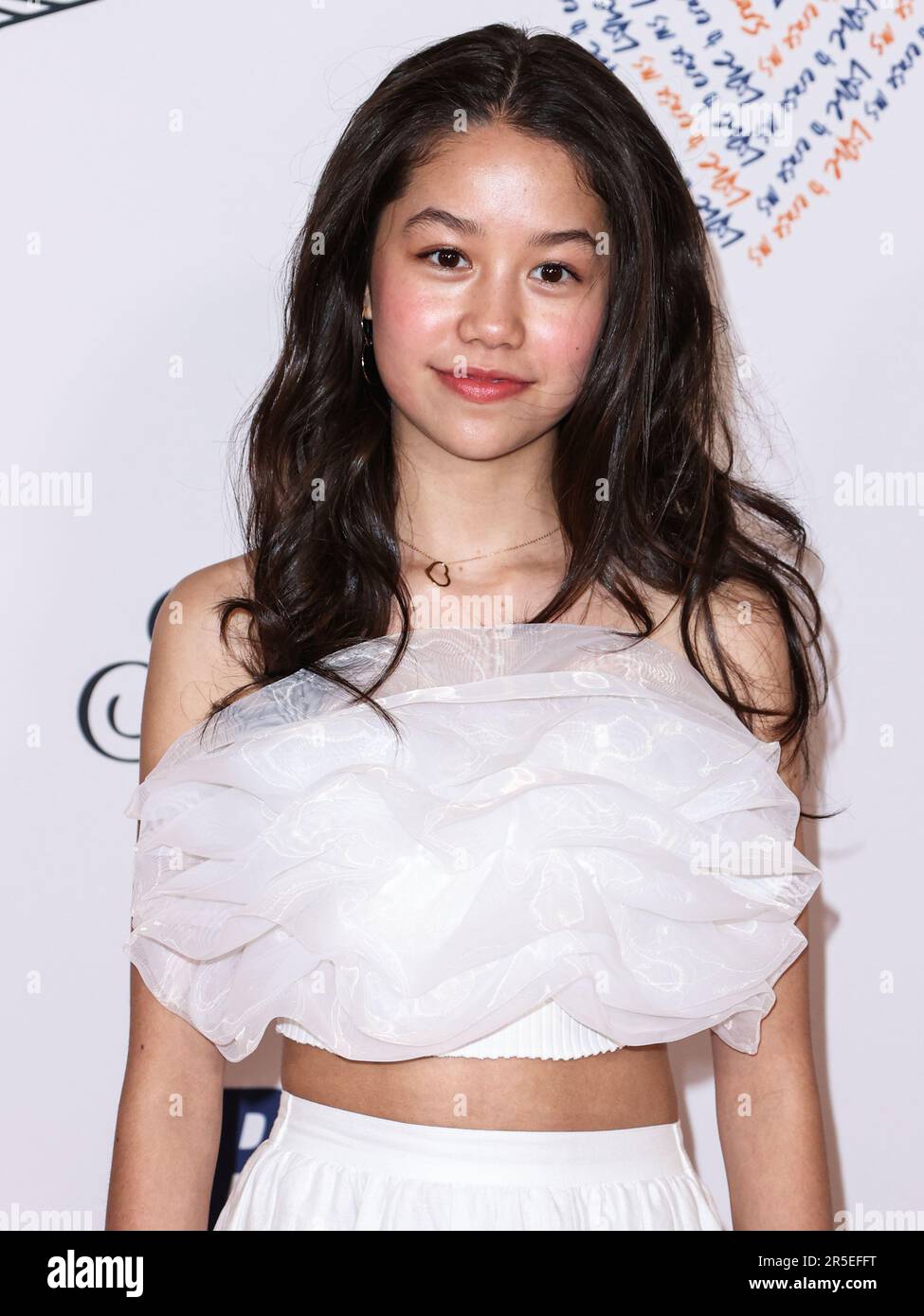 CENTURY CITY, LOS ANGELES, CALIFORNIA, USA - 02 GIUGNO: L'attrice e cantautrice americana Trinity Jo-li Bliss arriva al 30th° Race to Erase MS Gala che si tiene presso il Fairmont Century Plaza il 2 giugno 2023 a Century City, Los Angeles, California, Stati Uniti. (Foto di Xavier Collin/Image Press Agency) Foto Stock