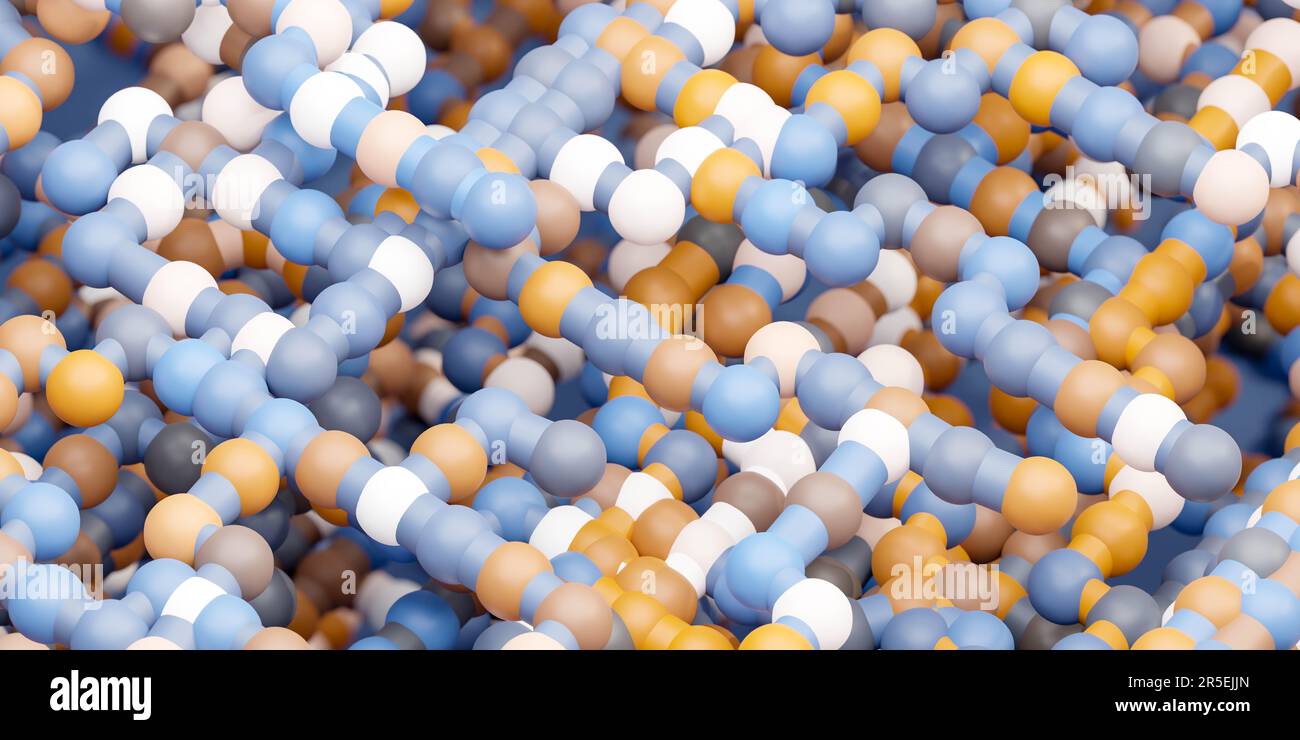 Illustrazione di un rendering 3D vibrante di palline di varie dimensioni in una moltitudine di colori rendering 3D Foto Stock