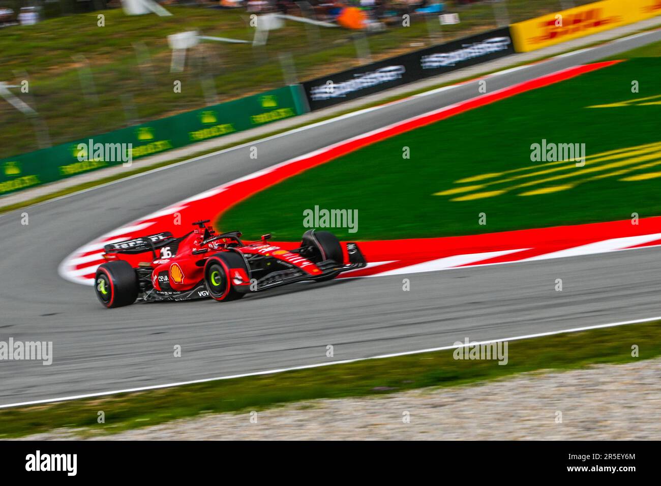 Barcellona, Spagna. 03rd giugno, 2023. CHARLES LECLERC (16) di Monaco e Ferrari durante LA FORMULA 1 Libere 3 del Gran Premio di Spagna F1 al circuito di Barcellona a Montmelo, Spagna il 03 giugno 2023 (Foto: Alvaro Sanchez) Credit: CORDON PRESS/Alamy Live News Credit: CORDON PRESS/Alamy Live News Foto Stock