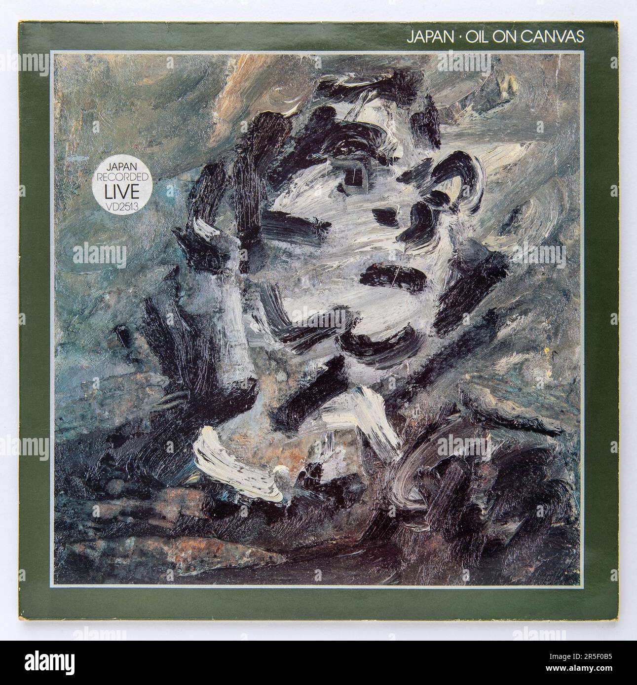 LP Cover of Oil on Canvas, un album live della band inglese Japan, uscito nel 1983 Foto Stock