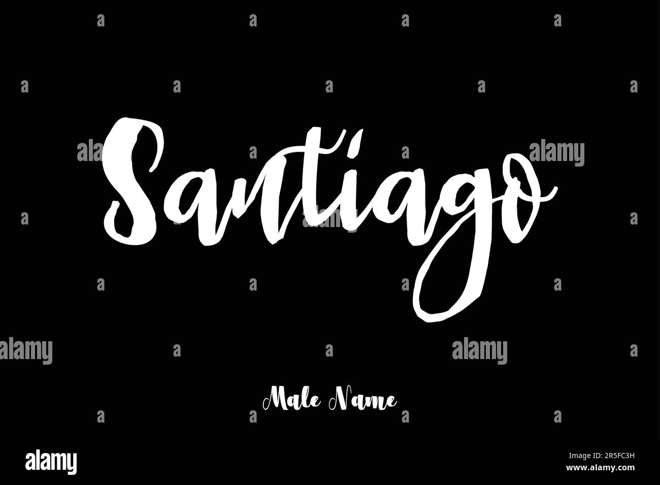 Nome maschio elegante grassetto Grunge Typography testo Lettering Vector Design Illustrazione Vettoriale