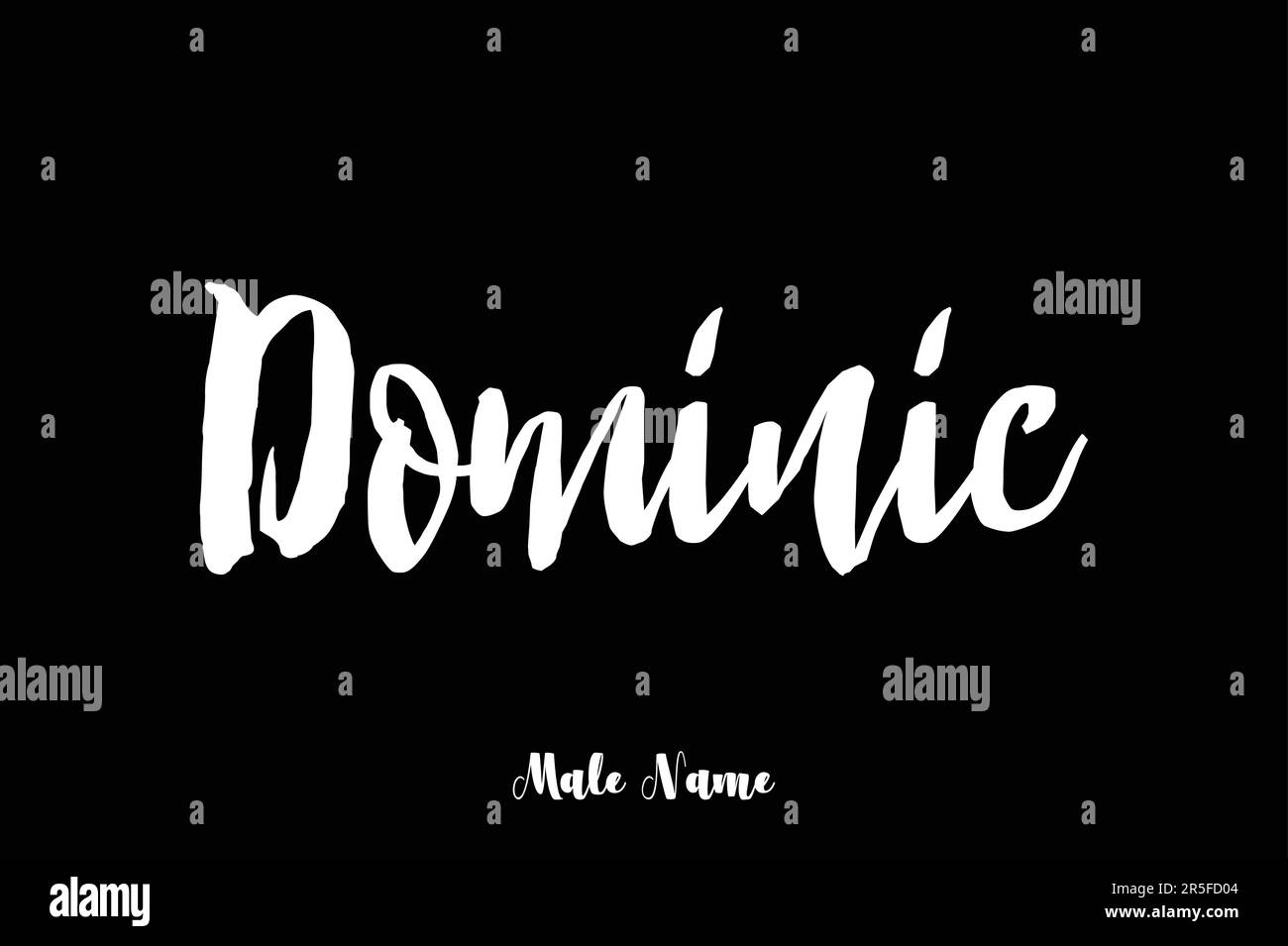 Nome maschio elegante grassetto Grunge Typography testo Lettering Vector Design Illustrazione Vettoriale