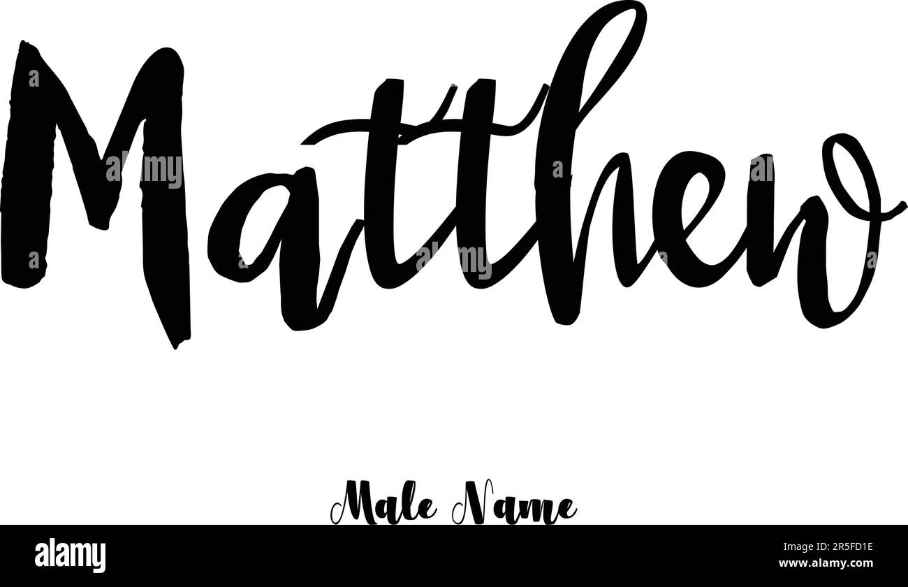 Nome maschio elegante grassetto Grunge Typography testo Lettering Vector Design Illustrazione Vettoriale