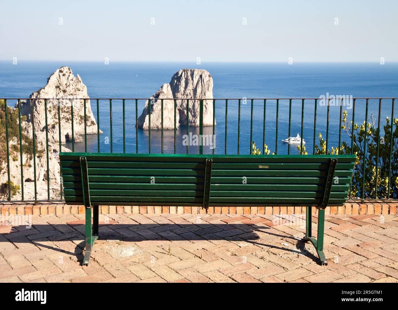 Estate a Capri, bella isola nel Golfo di Napoli, Italia Foto Stock