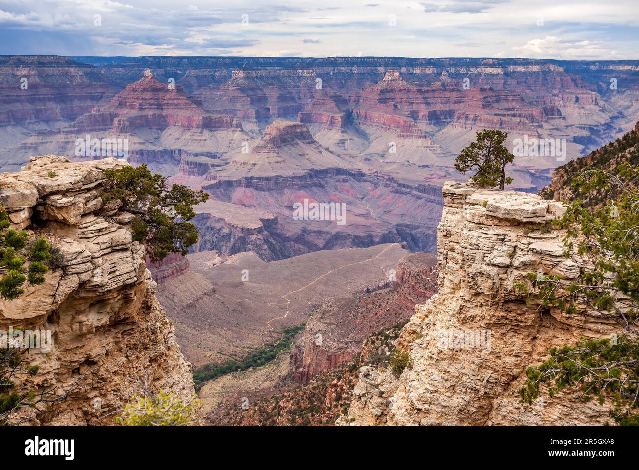 Ampia vista del Grand Canyon in Arizona Foto Stock
