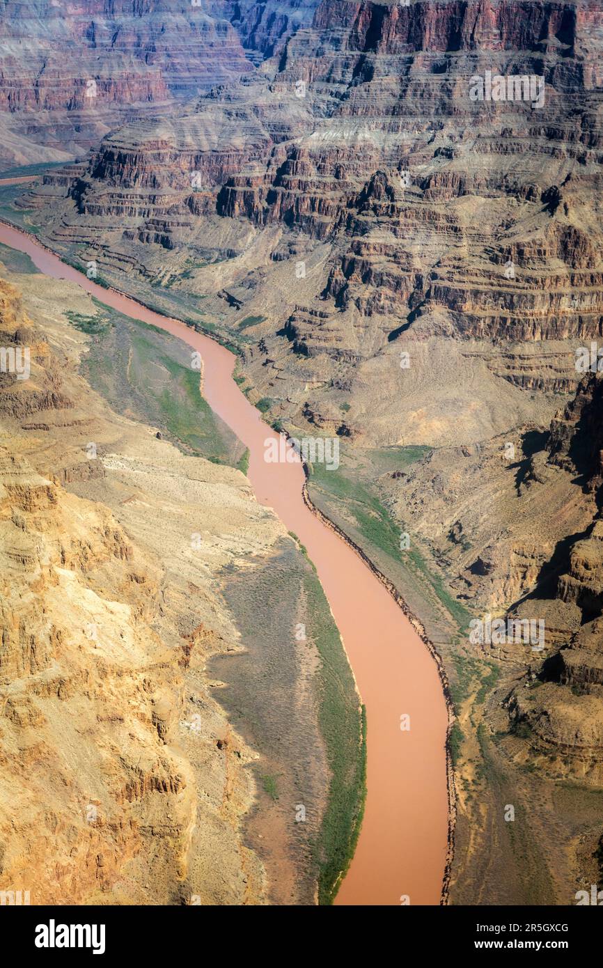 Vista aerea del Grand Canyon Foto Stock