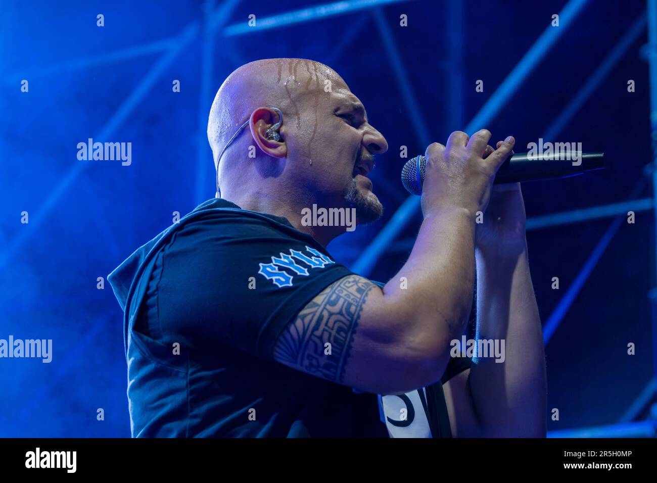 Bergamo, Italia. 03rd giugno, 2023. Jeffrey Jay, Eiffel 65 durante Eiffel 65, Concerto musicale a Bergamo, Italia, Giugno 03 2023 Credit: Independent Photo Agency/Alamy Live News Foto Stock