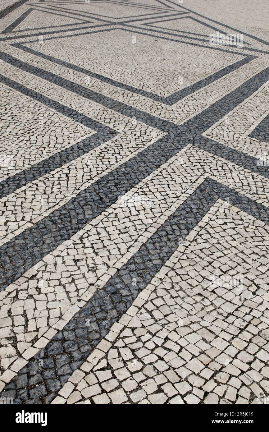 Tradizionali ciottoli a motivi di Potuguese a Lagos Portogallo Foto Stock