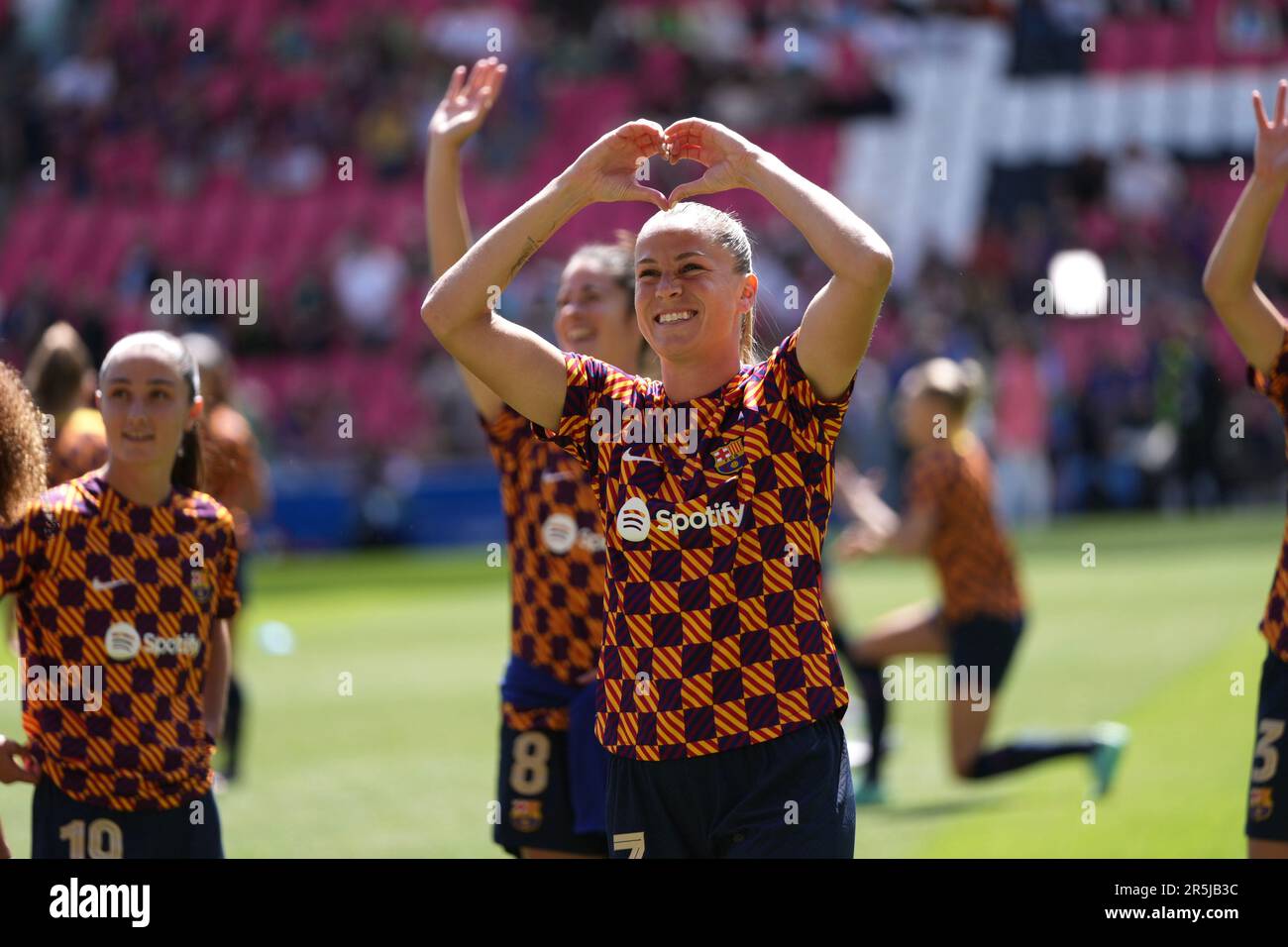 Eindhoven, Paesi Bassi, 3rd 2023 giugno: Ana Crnogorcevic ( 7 Barcellona ) durante la finale di calcio della UEFA Womens Champions League tra il FC Barcelona e la VFL Wolfsburg al Philips Stadion di Eindhoven, Paesi Bassi. (Julia Kneissl / SPP) Foto Stock