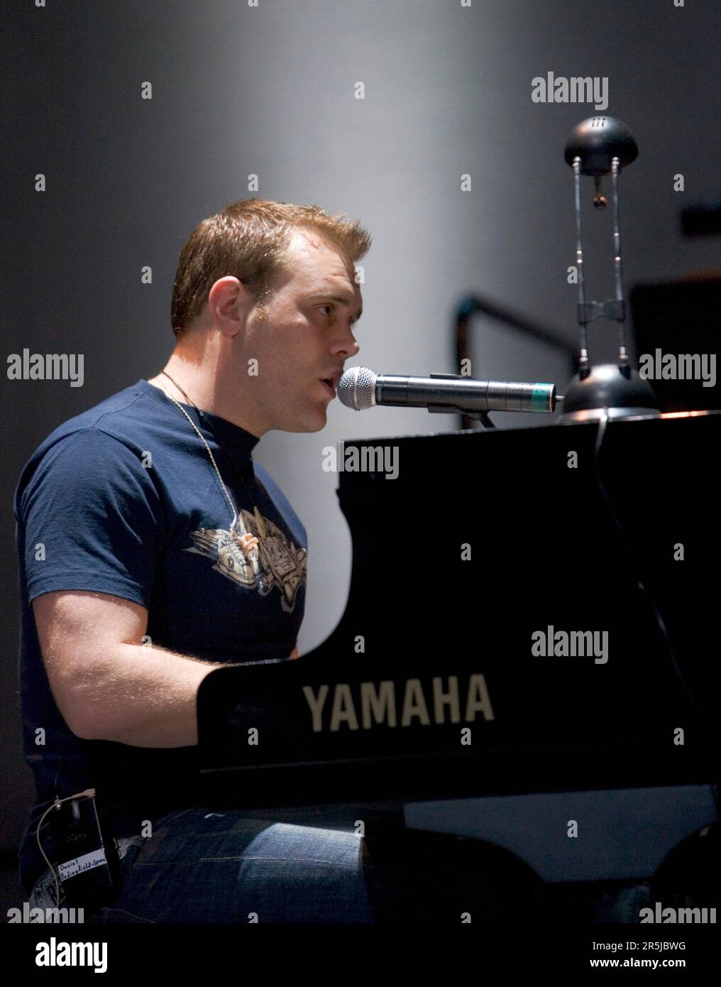 Il cantante Daniel Bedingfield alle prove per l'Official Opening Show della Vector Arena di Auckland, Nuova Zelanda, mercoledì 18 aprile 2007. Foto Stock