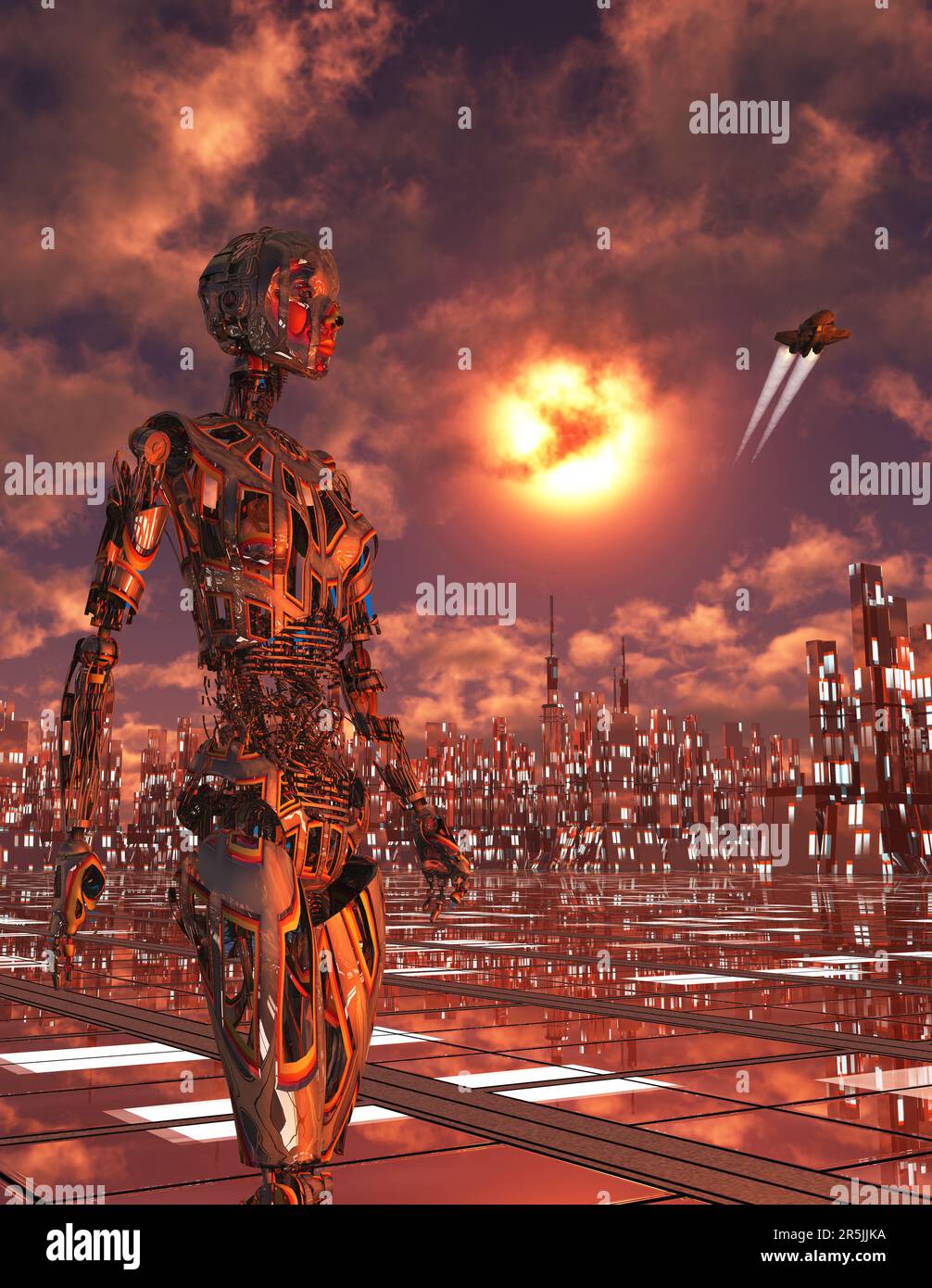 Paesaggio esoplanare Foto Stock