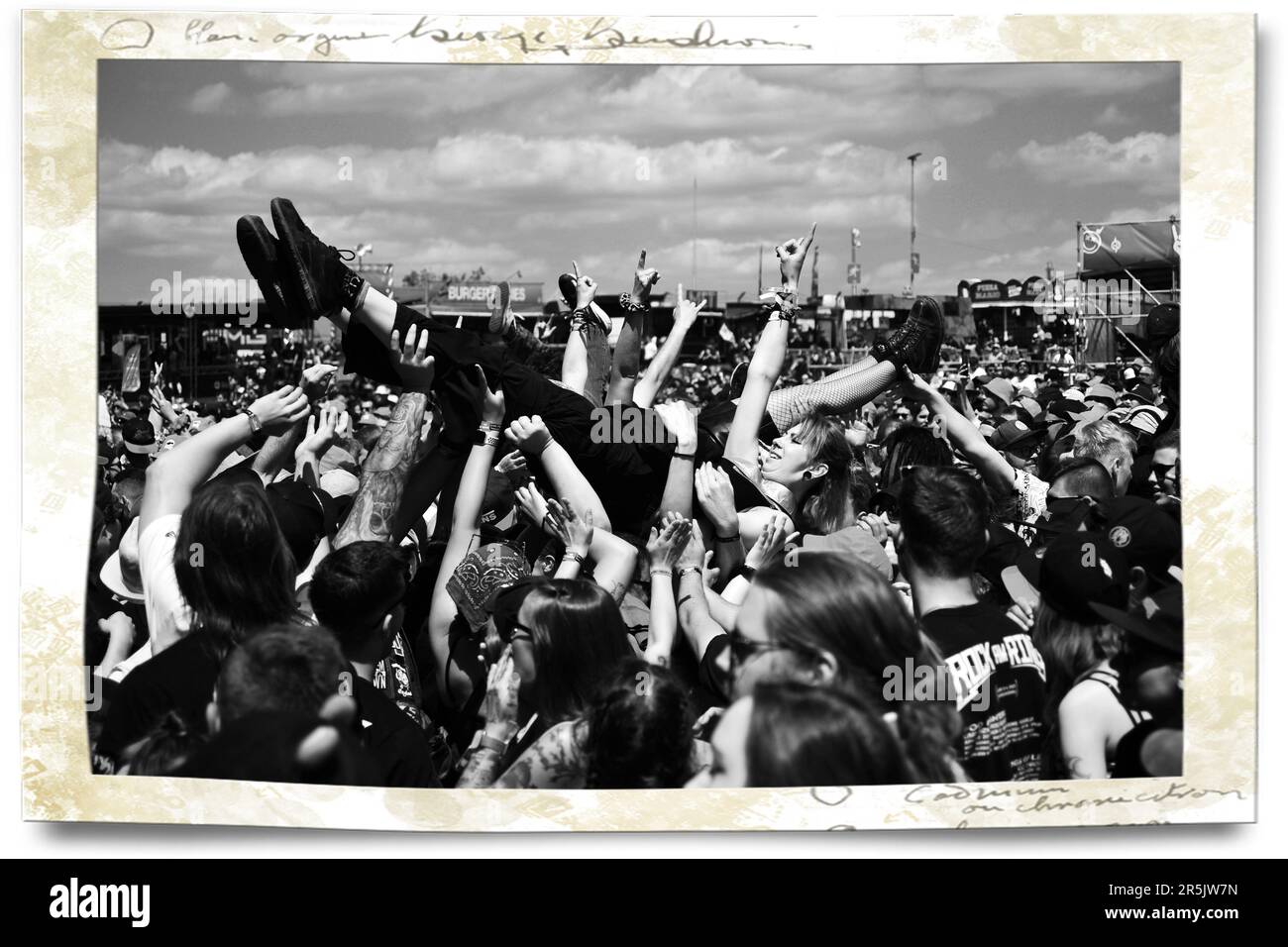 Stagediving - Rock am Ring 2023 Foto Stock