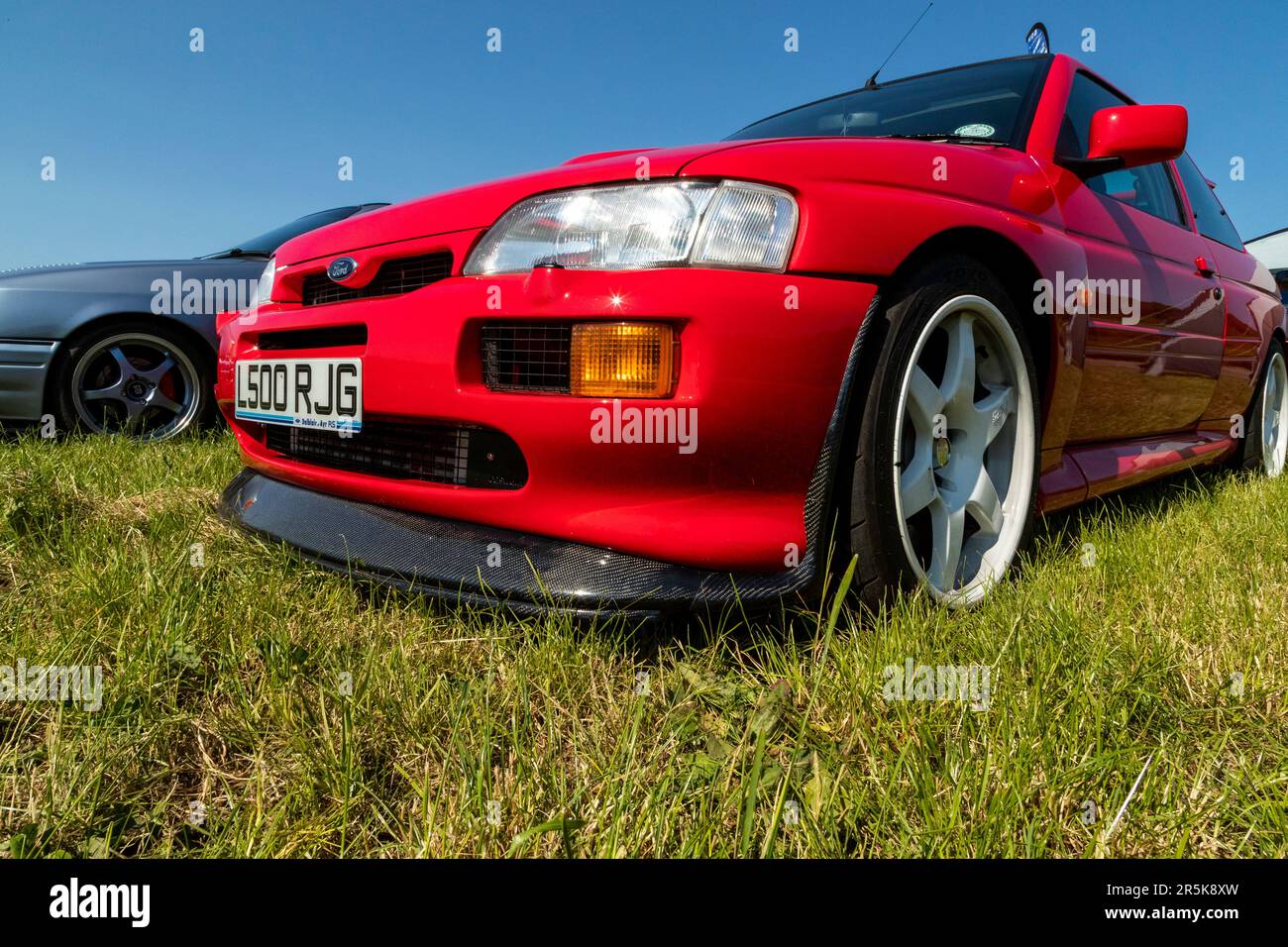 1994 Ford Escort RS Cosworth. Incontro con auto d'epoca alla Hanley Farm, Chepstow. Foto Stock