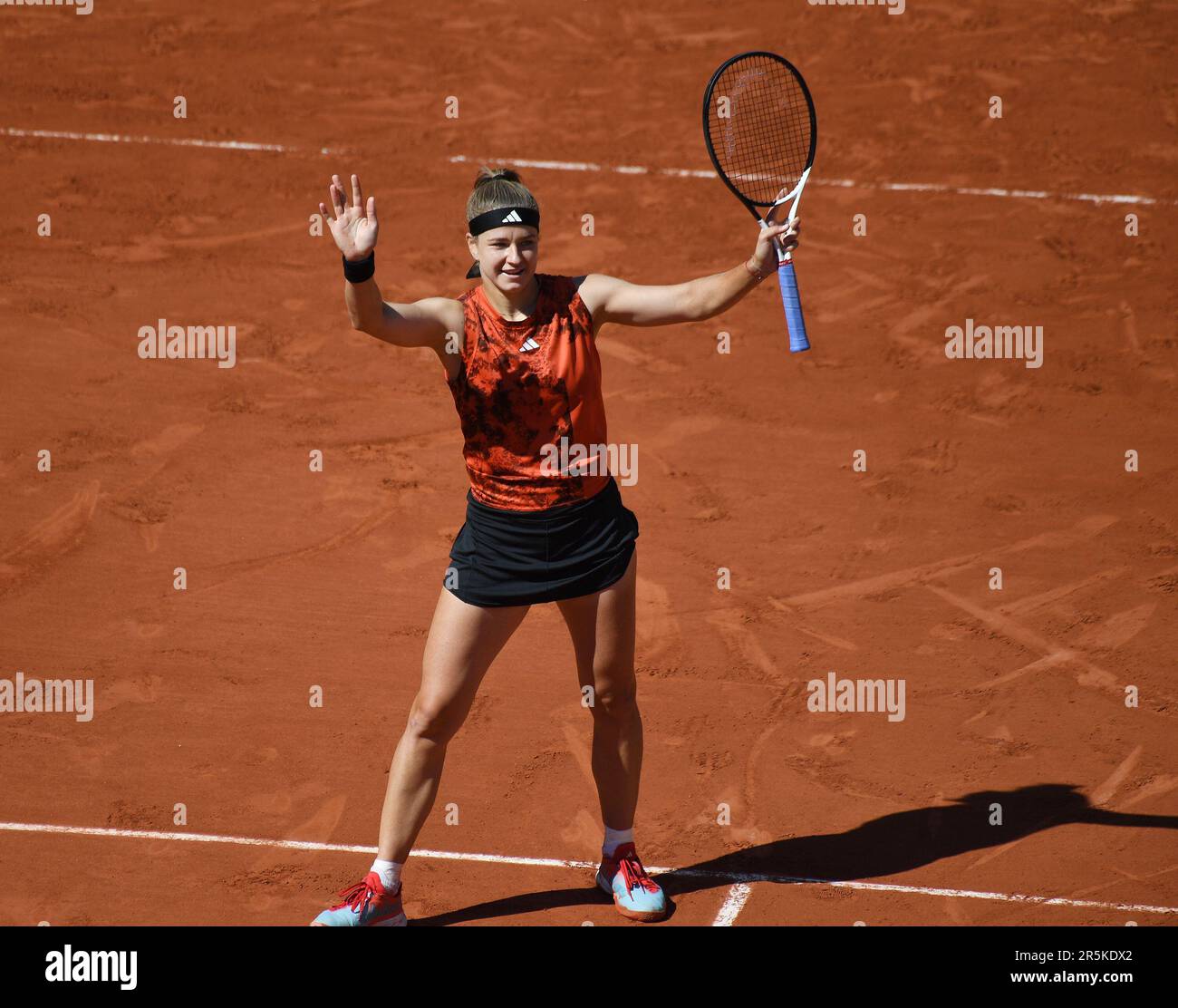 Parigi, Francia. 04th giugno, 2023. Roland Garros Paris French Open 2023 Day 8 04/06/2023 Karolina Muchova (CZE) vince la partita del terzo turno Credit: Roger Parker/Alamy Live News Foto Stock