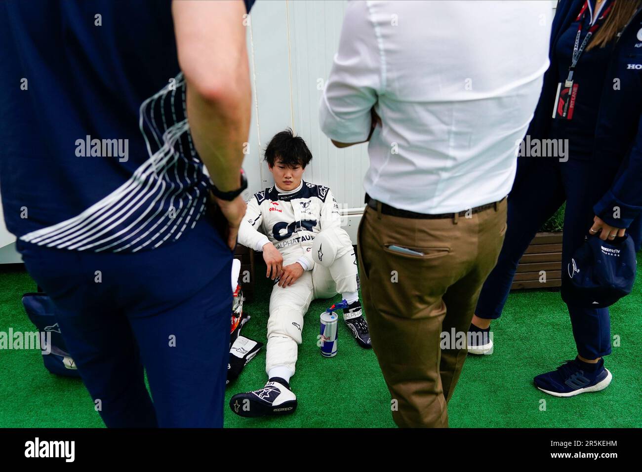 Barcellona, Spagna. 04th giugno, 2023. Yuki Tsunoda (Giappone), Scuderia AlphaTauri AT04 durante la gara F1 Gran Premio di Spagna al circuito di Barcellona-Catalunya il 4 giugno 2023 a Barcellona, Spagna. (Foto di Bagu Blanco/PRESSIN) Credit: PRESSINPHOTO AGENZIA SPORTIVA/Alamy Live News Foto Stock