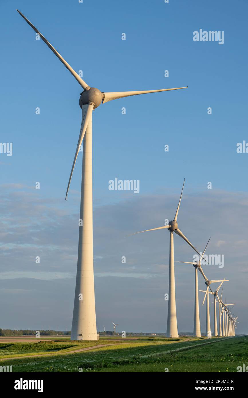 Onshore wind farm Foto Stock