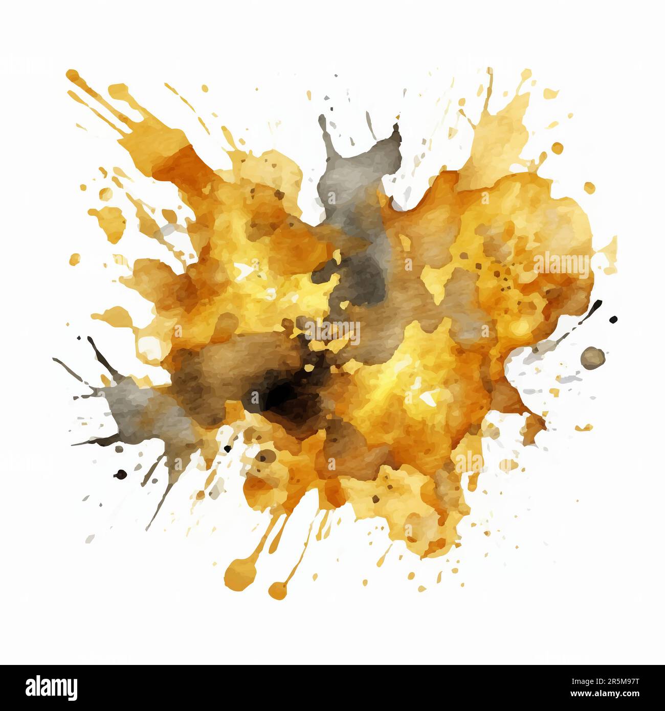 Spruzza acquerello. Spruzzi di vernice liquida o schizzi di inchiostro. Sfondo colorato astratto. Illustrazione vettoriale Illustrazione Vettoriale