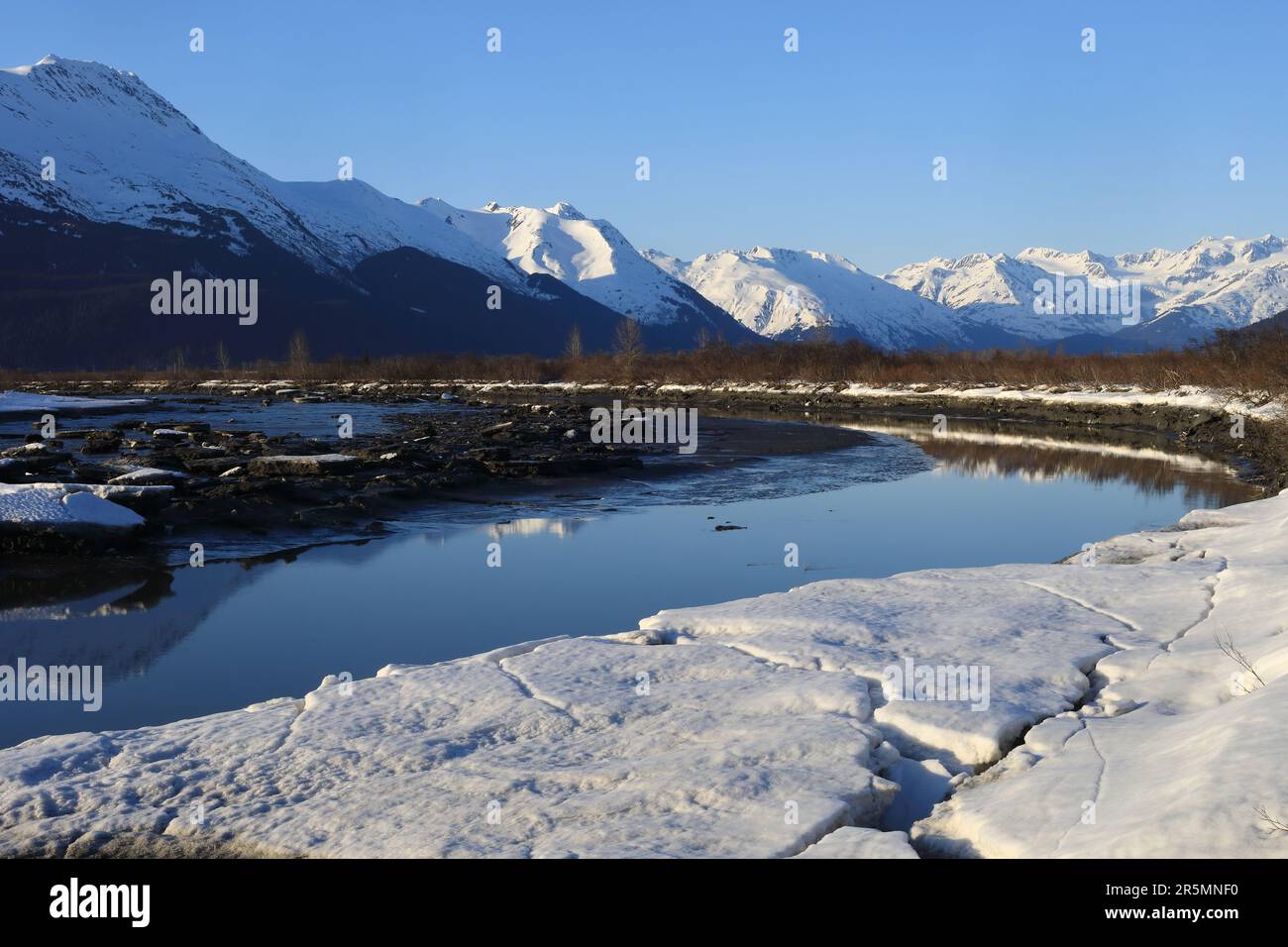 Vedute e panorami dell'Alaska Foto Stock