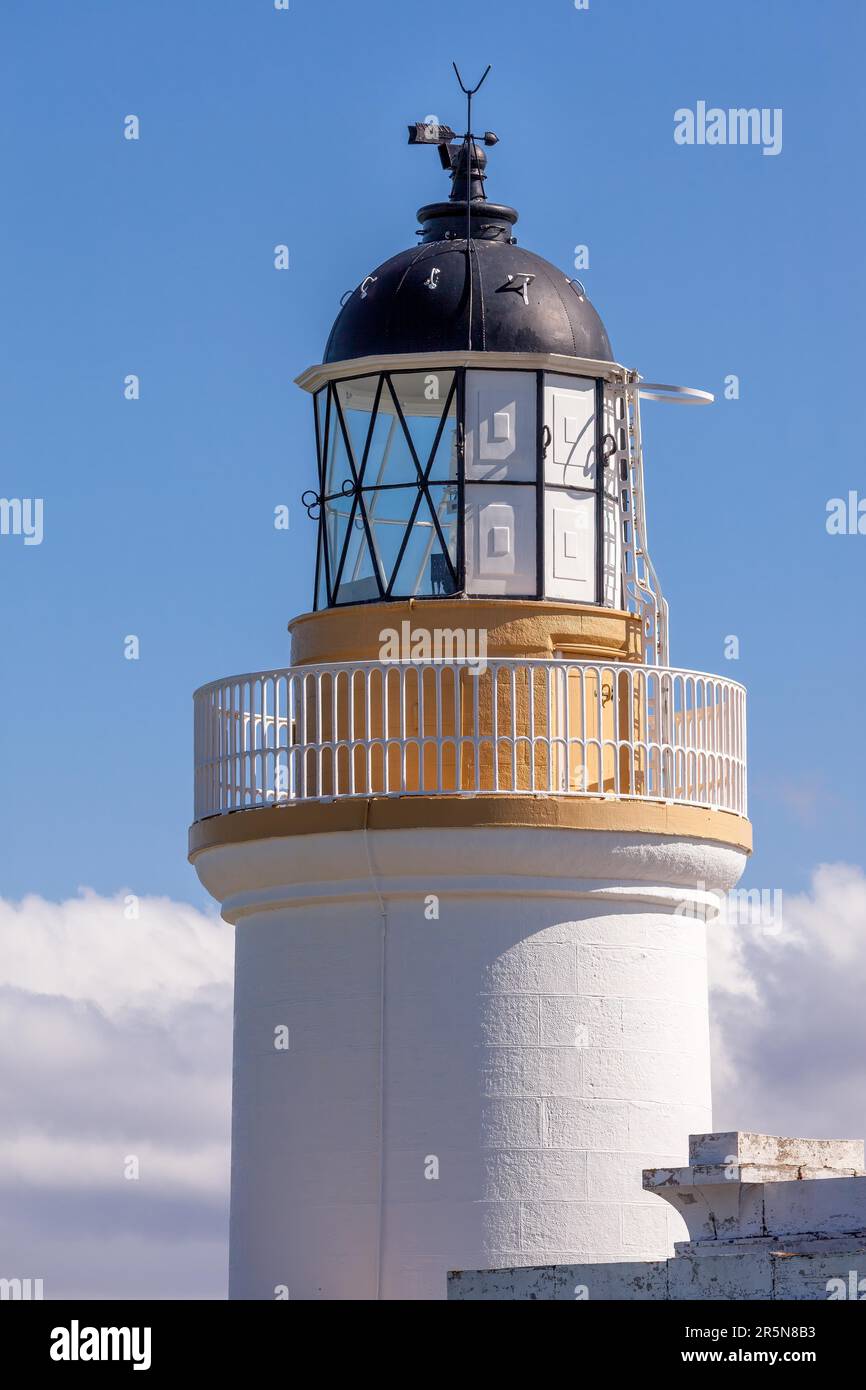 CHANONRY POINT, BLACK ISLE, SCOZIA - MAGGIO 20 : Chanonry Point Lighthouse on the Black Isle in Scotland on May 20, 2011 Foto Stock