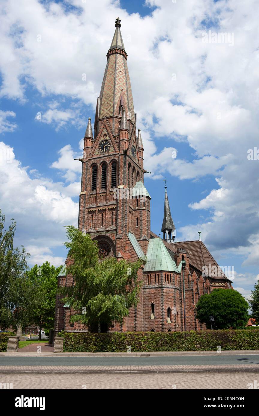 Chiesa evangelica luterana Nicolai, Altenhagen-Hagenburg, bassa Sassonia, Germania Foto Stock