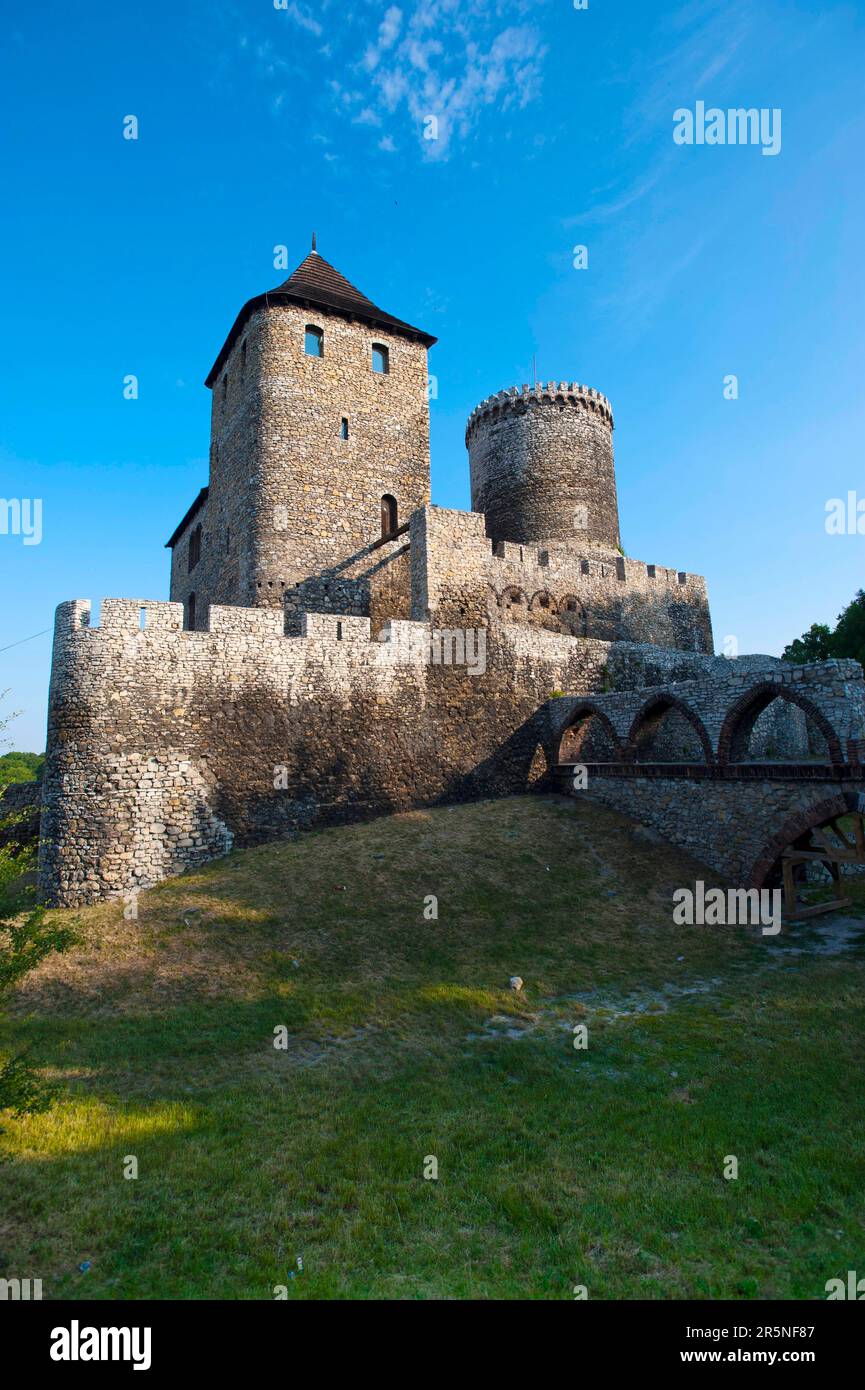 Castello di Bedzin, Bedzin, Slesia, Polonia Foto Stock